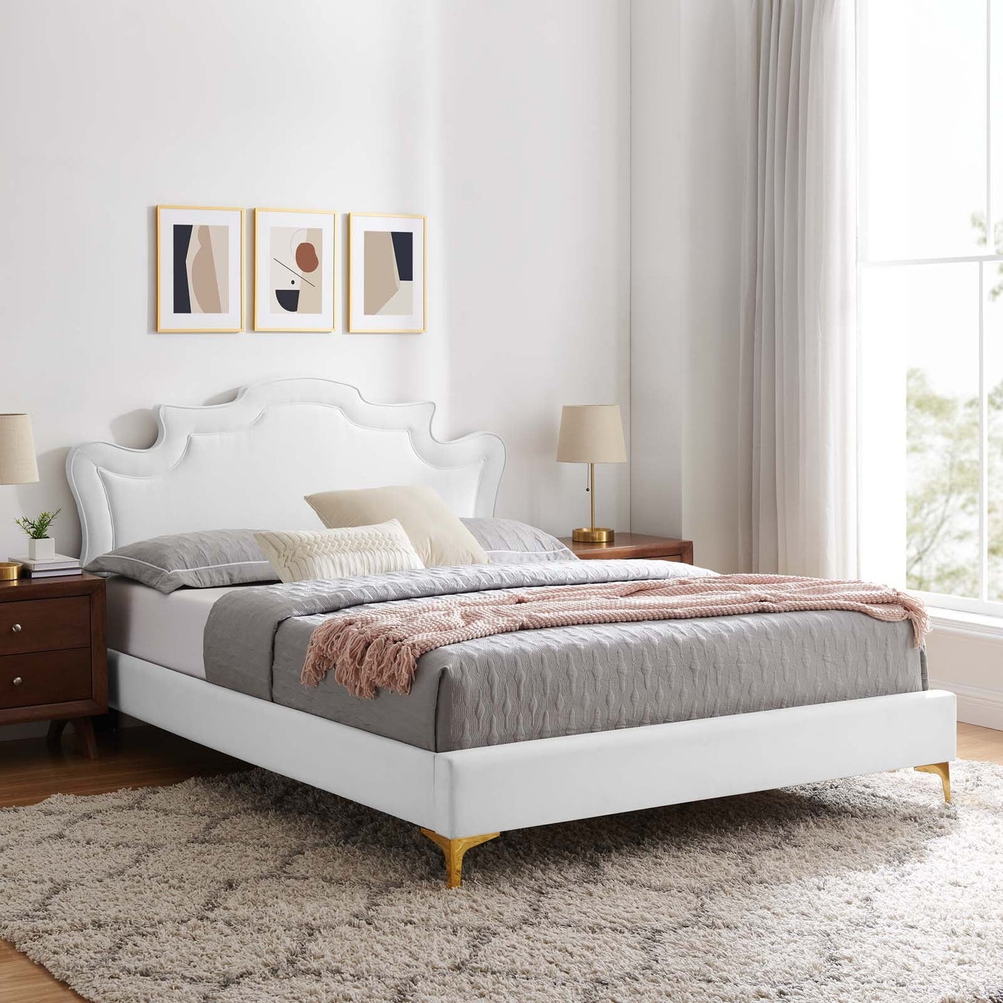 Neena Performance Velvet Full Bed By Modway - MOD-6805 | Beds | Modishstore - 37