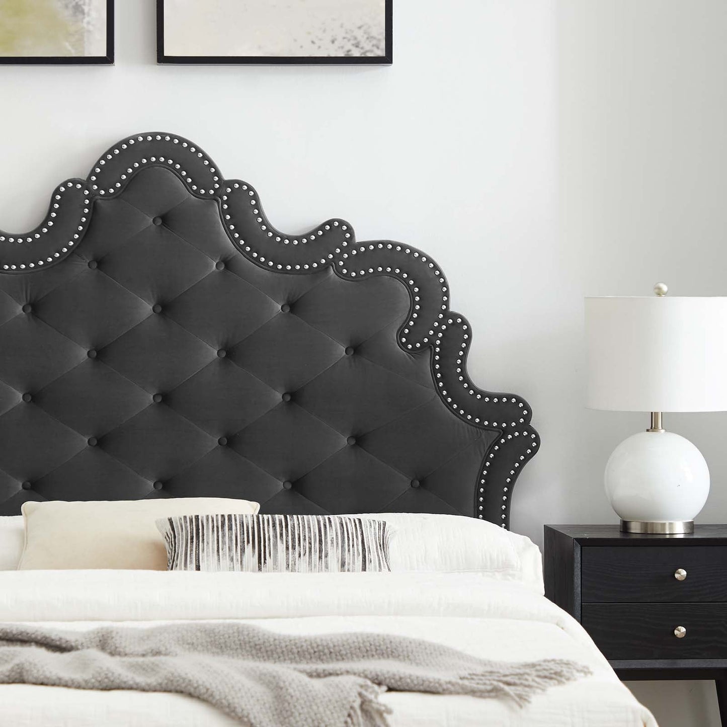 Sasha Button-Tufted Performance Velvet Full Bed By Modway - MOD-6807 | Beds | Modishstore - 2