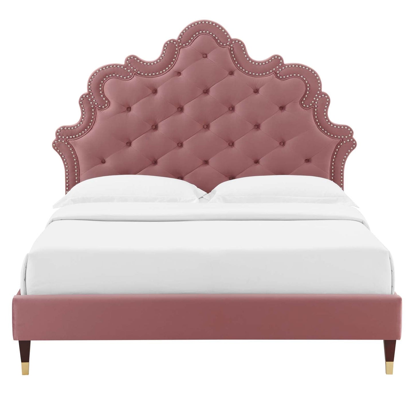 Sasha Button-Tufted Performance Velvet Full Bed By Modway - MOD-6807 | Beds | Modishstore - 18
