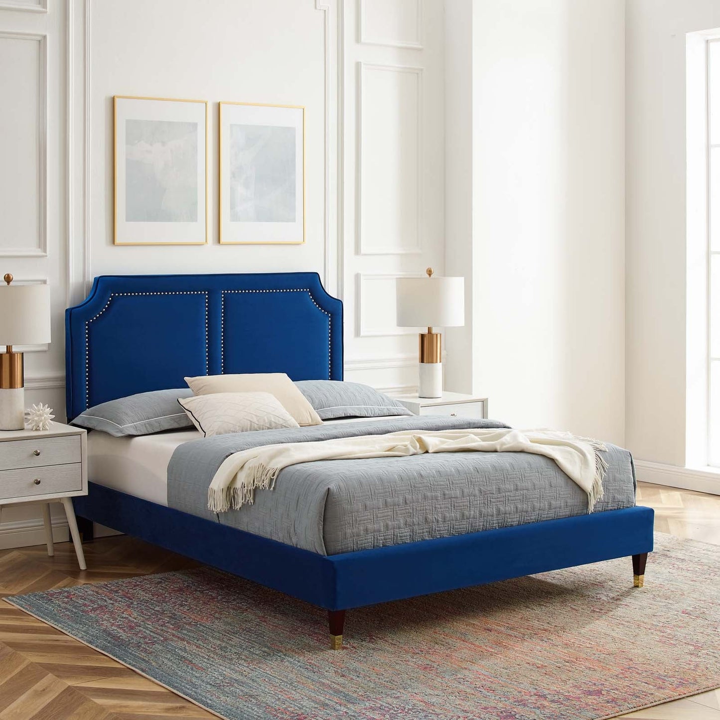 Novi Performance Velvet Full Bed By Modway - MOD-6808 | Beds | Modishstore - 26