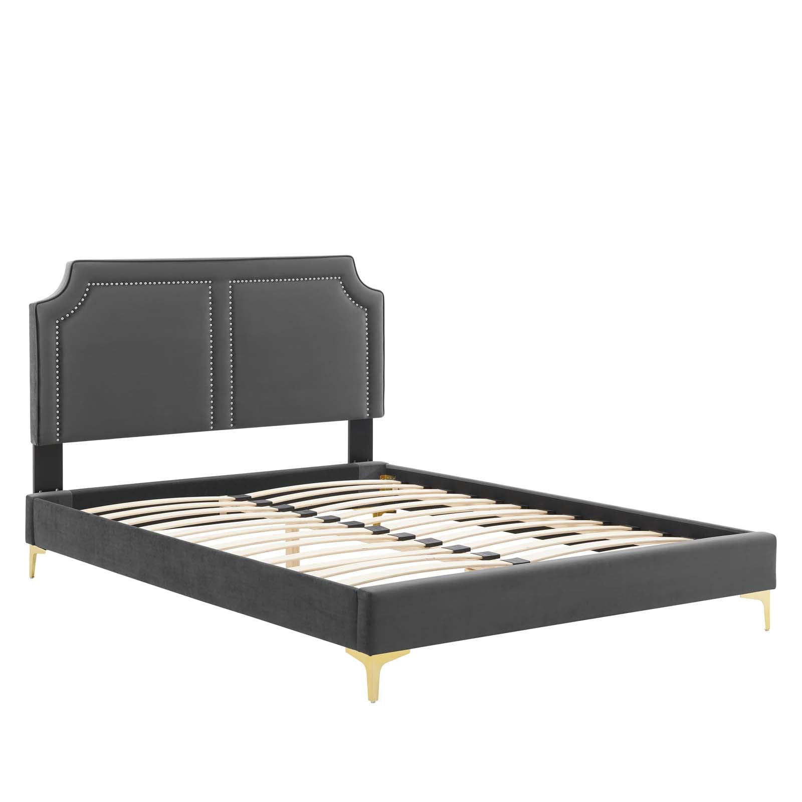 Novi Performance Velvet Queen Bed By Modway - MOD-6818 | Beds | Modishstore - 5