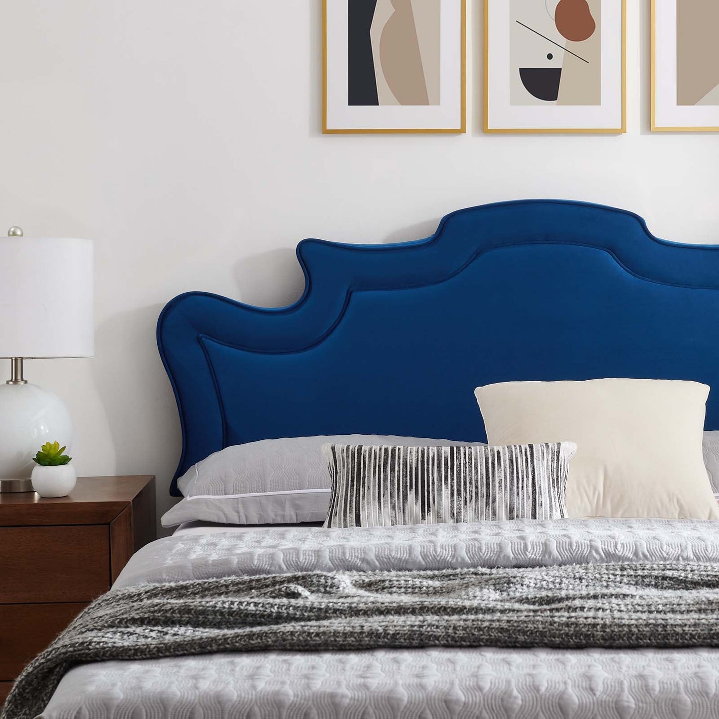 Neena Performance Velvet Queen Bed By Modway - MOD-6820 | Beds | Modishstore - 25