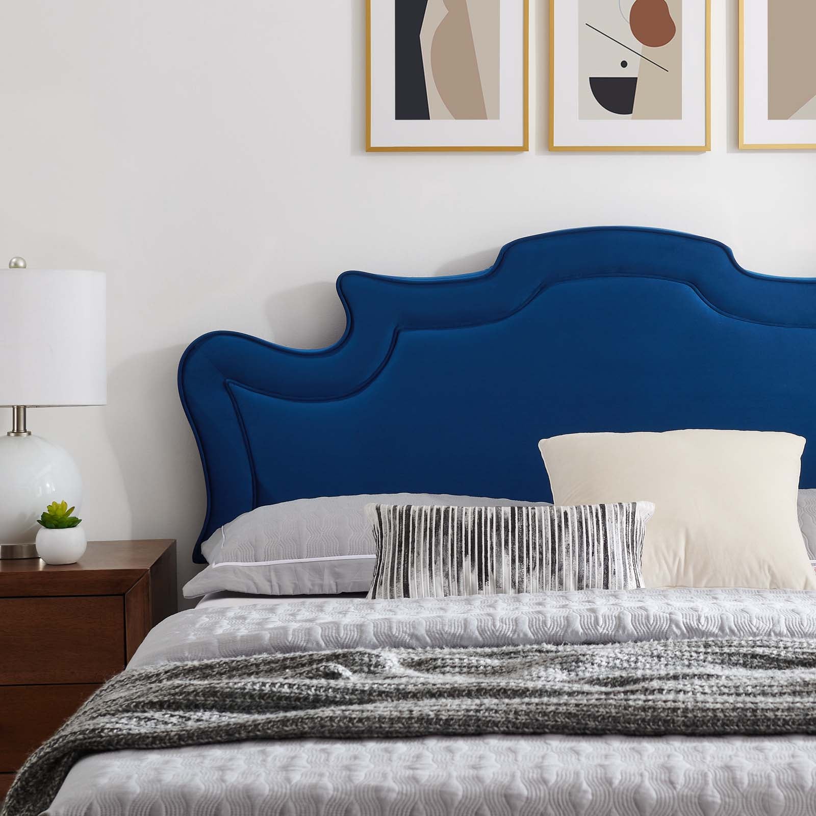 Neena Performance Velvet Queen Bed By Modway - MOD-6820 | Beds | Modishstore - 25