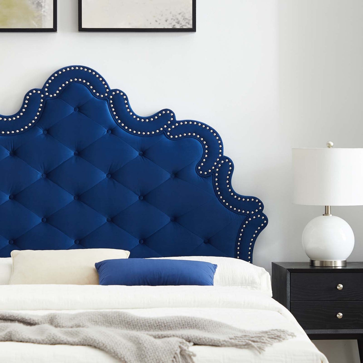 Sasha Button-Tufted Performance Velvet Queen Bed By Modway - MOD-6822 | Beds | Modishstore - 25