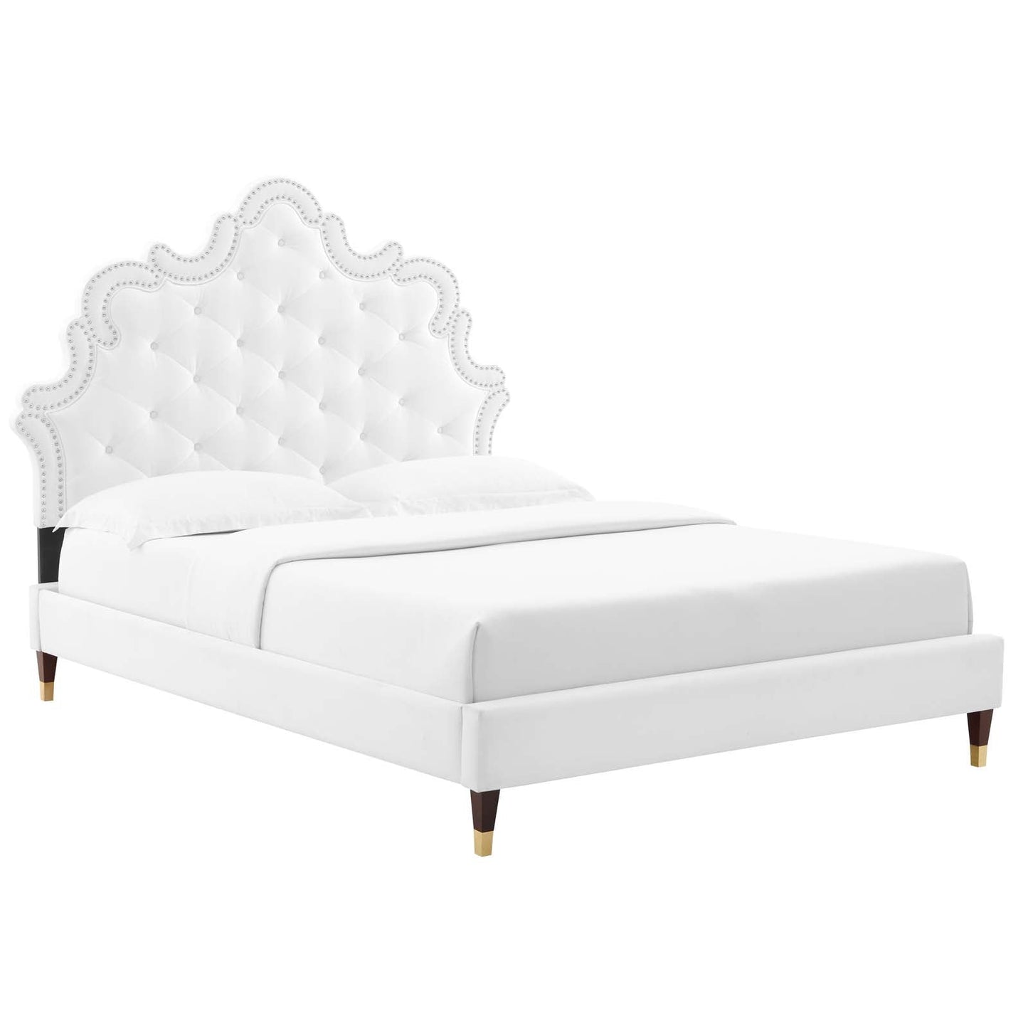 Sasha Button-Tufted Performance Velvet Queen Bed By Modway - MOD-6822 | Beds | Modishstore - 35