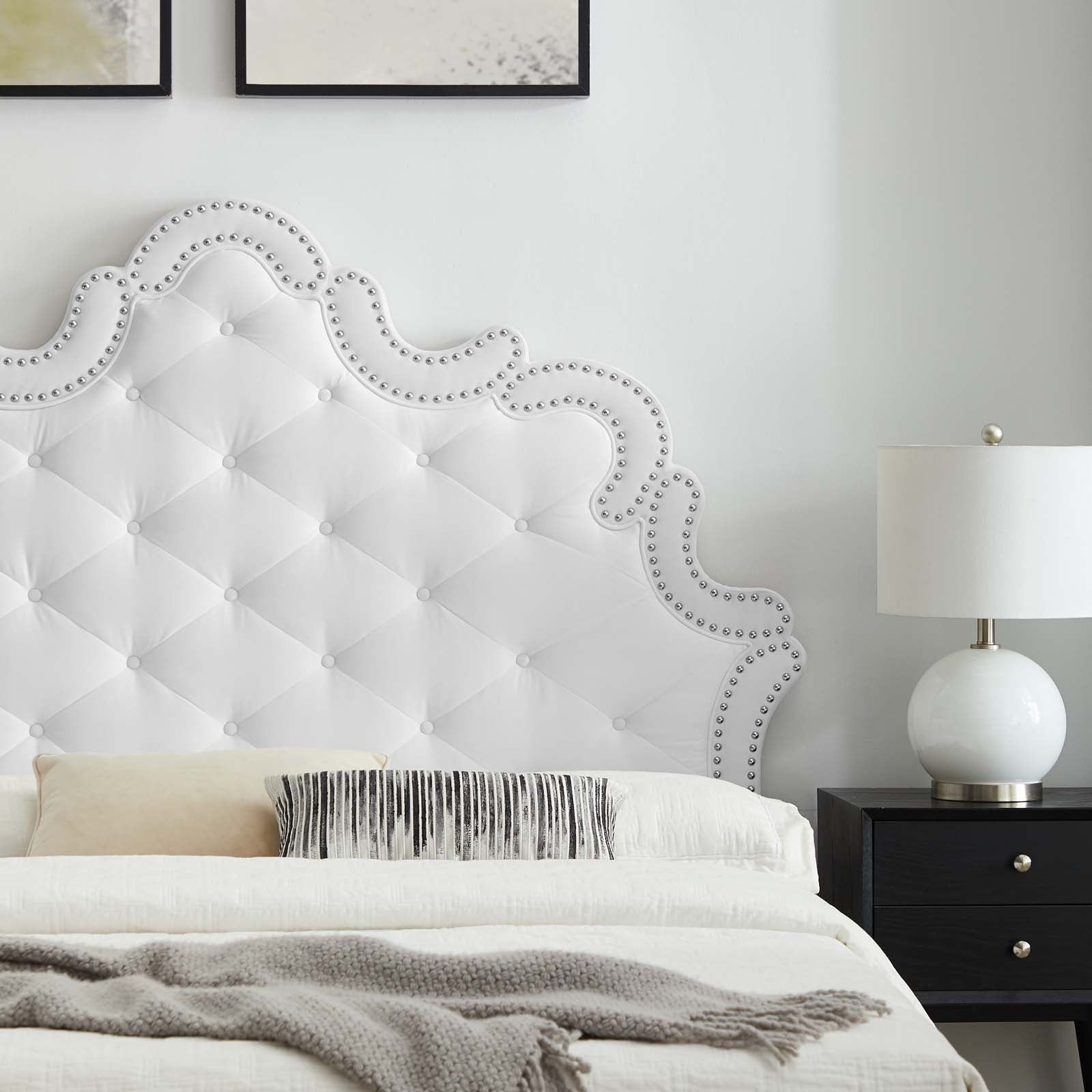 Sasha Button-Tufted Performance Velvet Queen Bed By Modway - MOD-6822 | Beds | Modishstore - 36