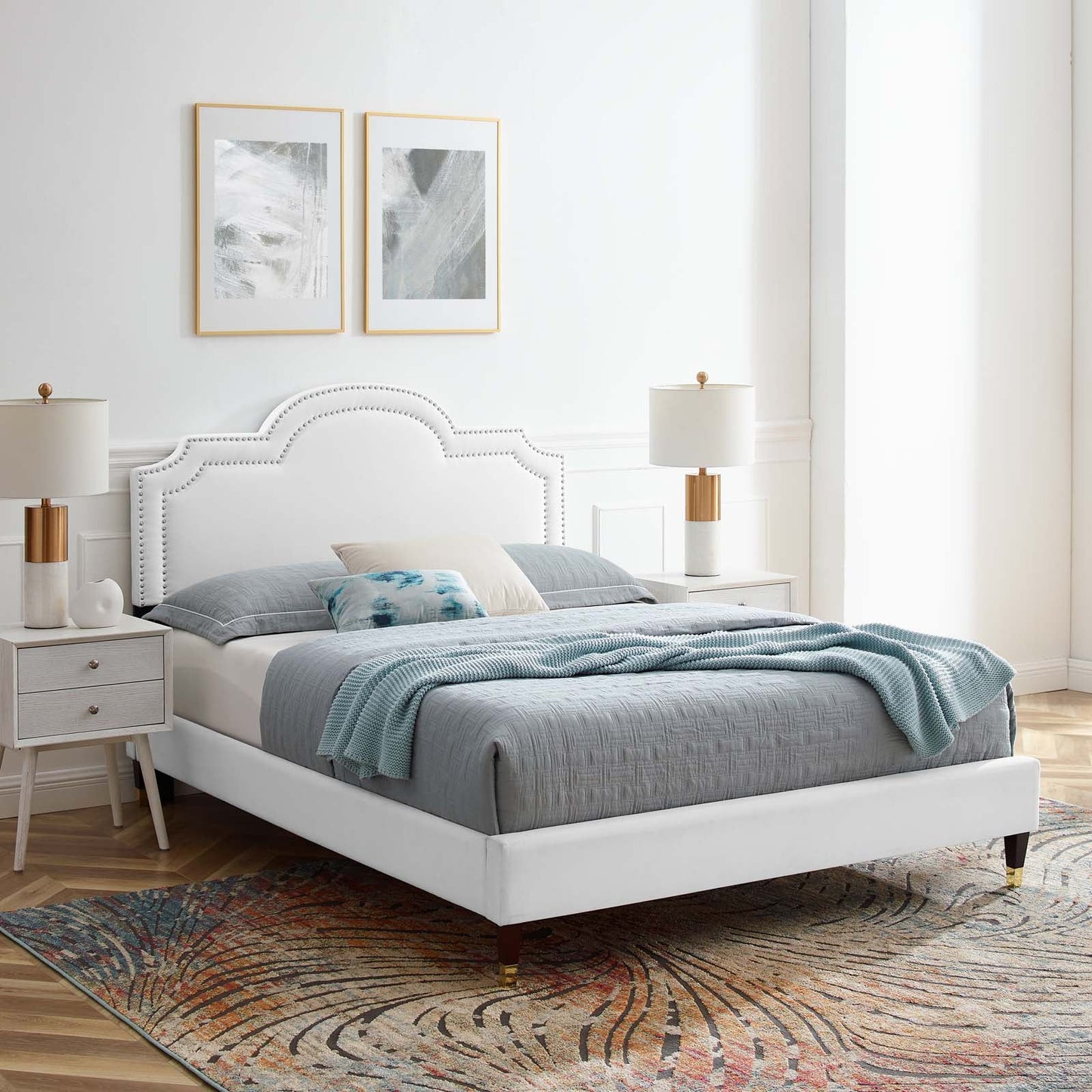Aviana Performance Velvet Queen Bed By Modway - MOD-6824 | Beds - 34