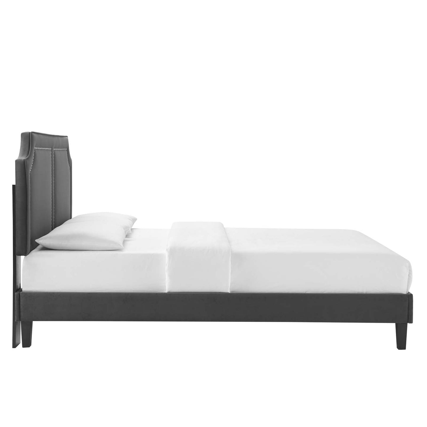 Novi Performance Velvet Queen Bed By Modway - MOD-6828 | Beds | Modishstore - 6