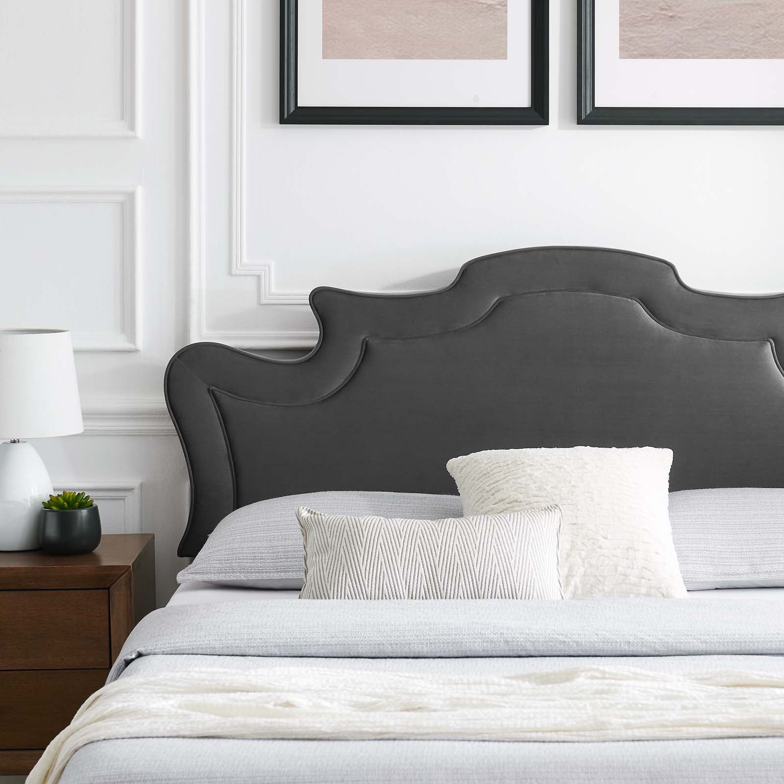 Neena Performance Velvet Queen Bed By Modway - MOD-6830 | Beds | Modishstore - 3