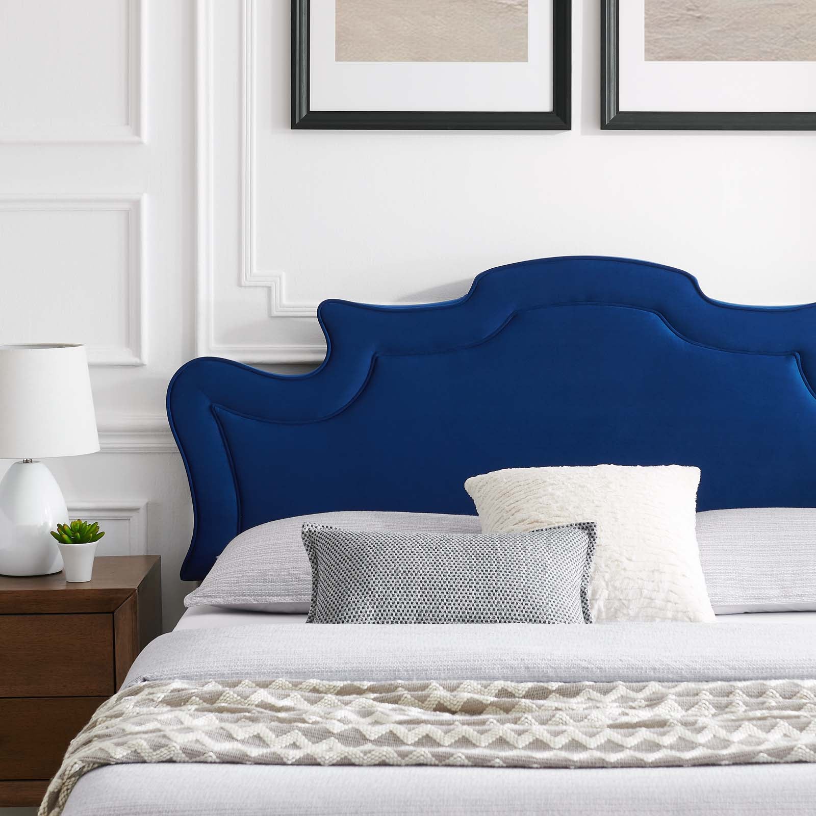 Neena Performance Velvet Queen Bed By Modway - MOD-6830 | Beds | Modishstore - 25