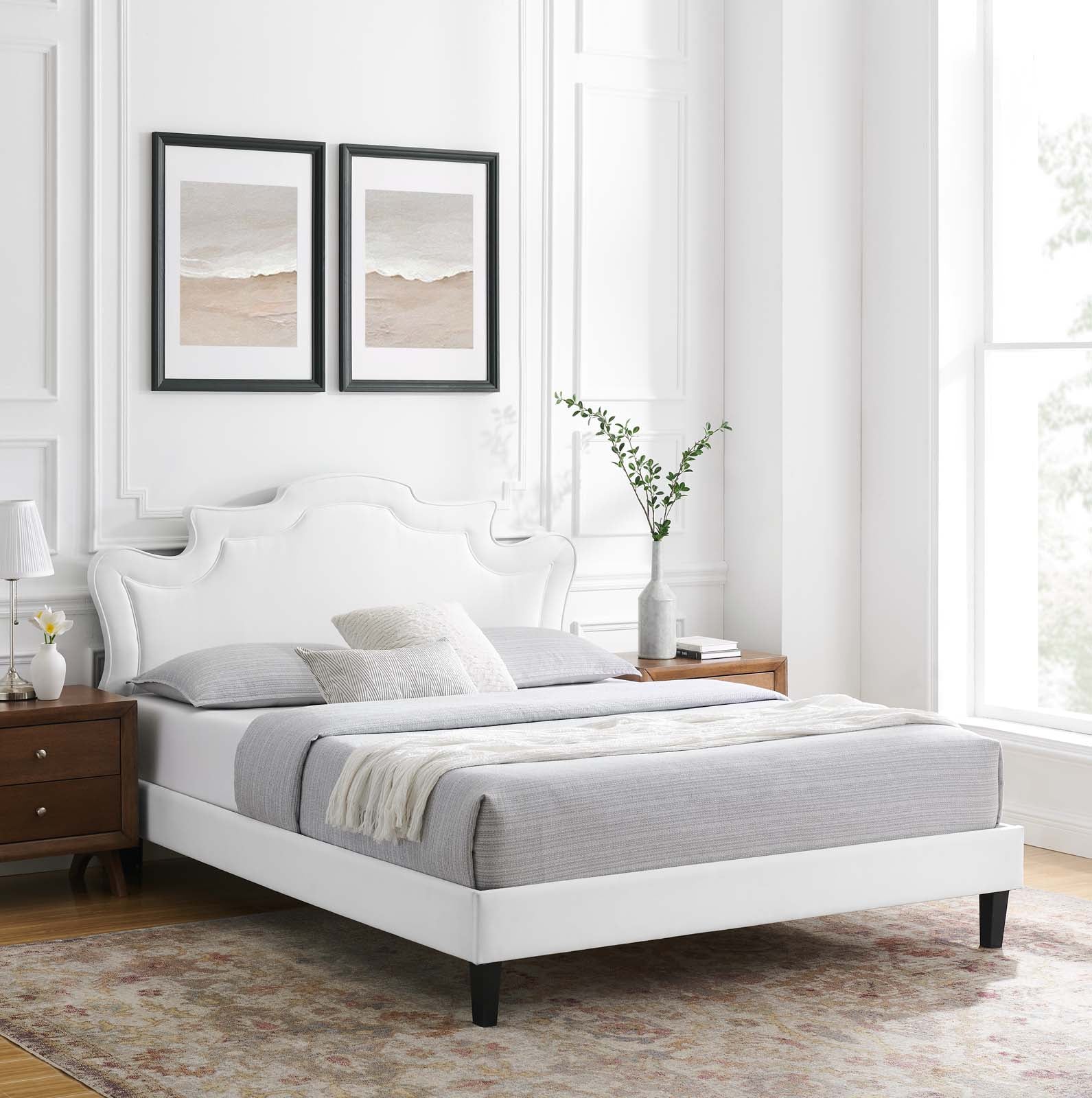 Neena Performance Velvet Queen Bed By Modway - MOD-6830 | Beds | Modishstore - 34
