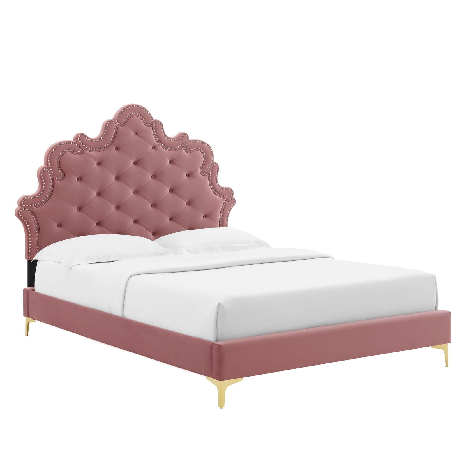 Sasha Button-Tufted Performance Velvet King Bed By Modway - MOD-6832 | Beds | Modishstore - 13