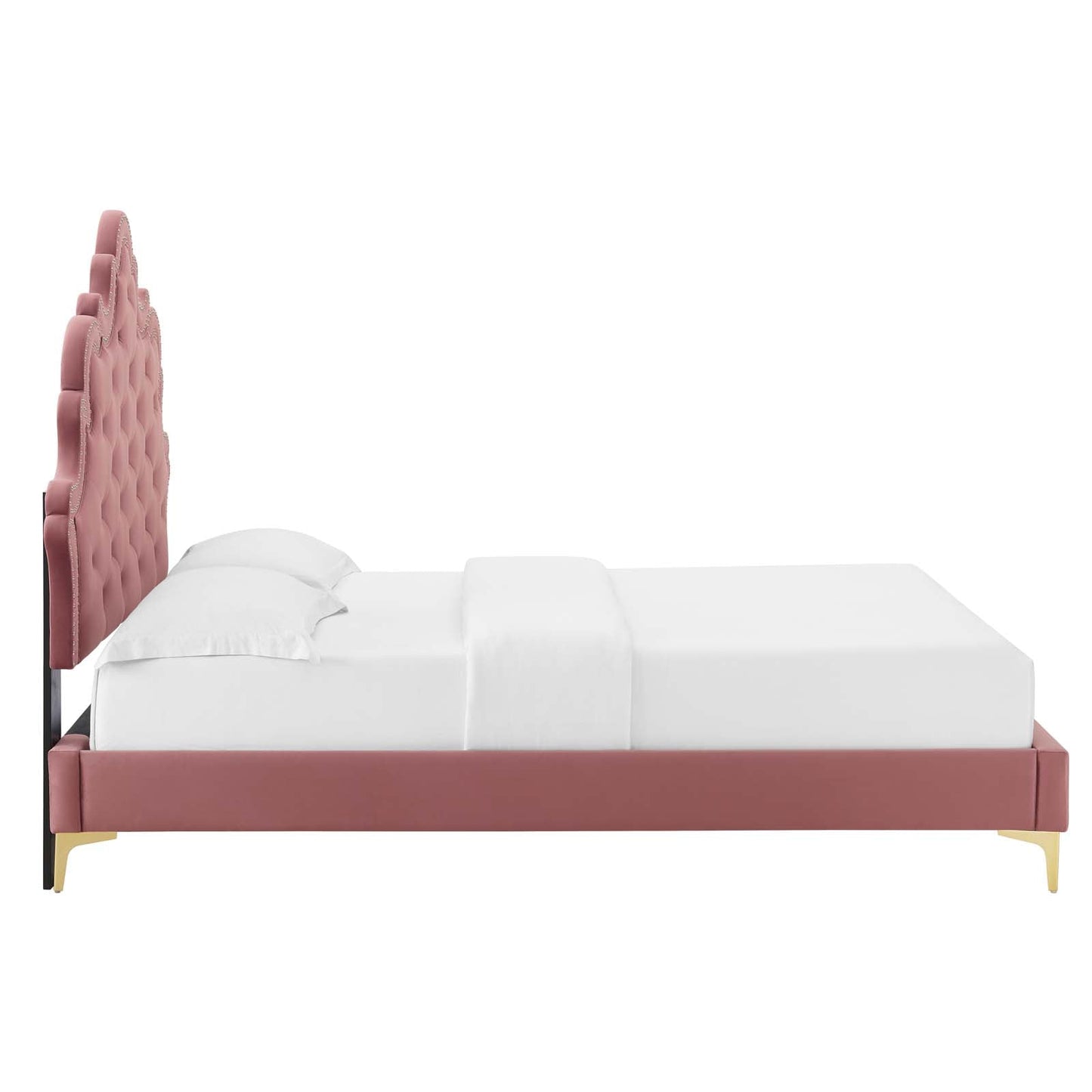 Sasha Button-Tufted Performance Velvet King Bed By Modway - MOD-6832 | Beds | Modishstore - 17