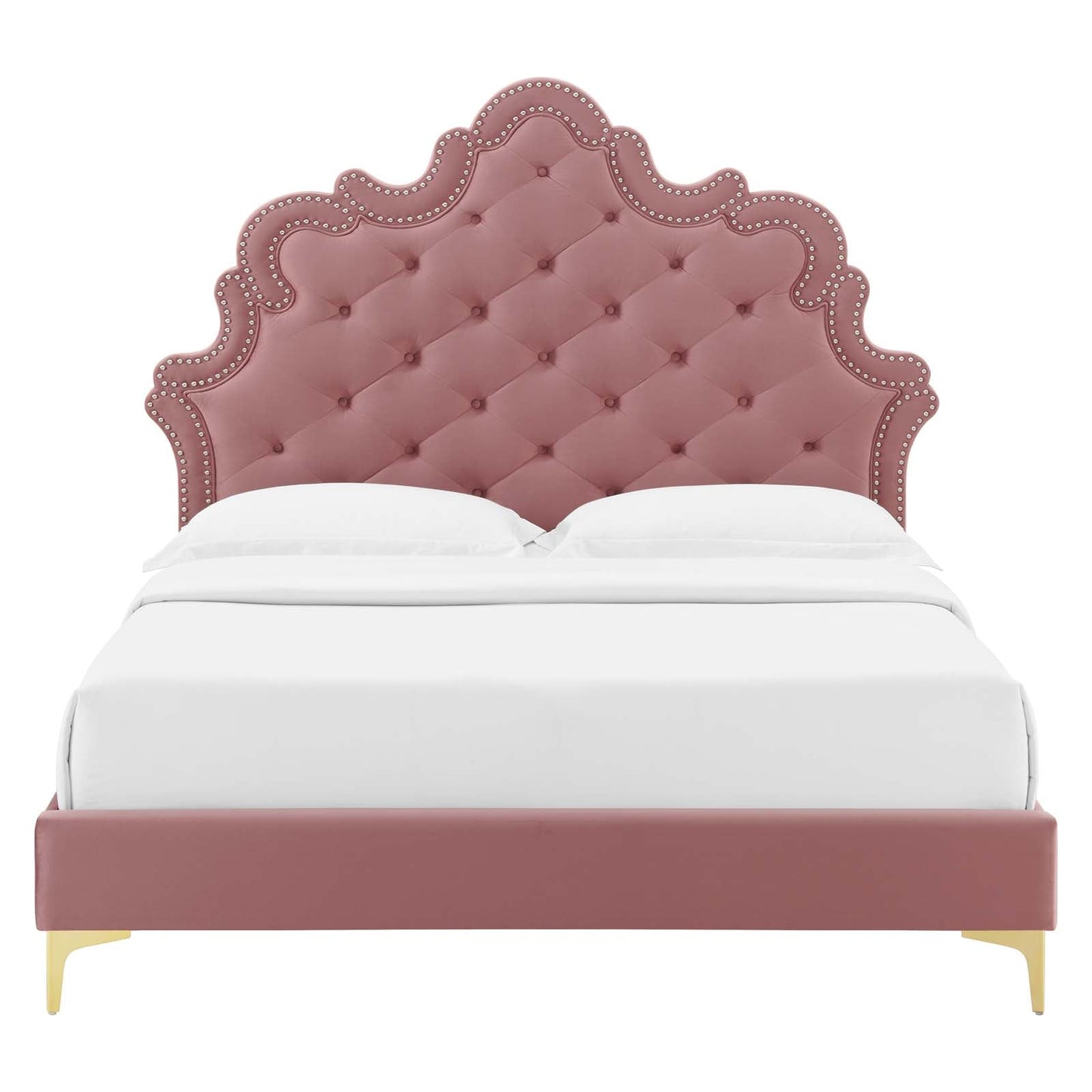 Sasha Button-Tufted Performance Velvet King Bed By Modway - MOD-6832 | Beds | Modishstore - 18