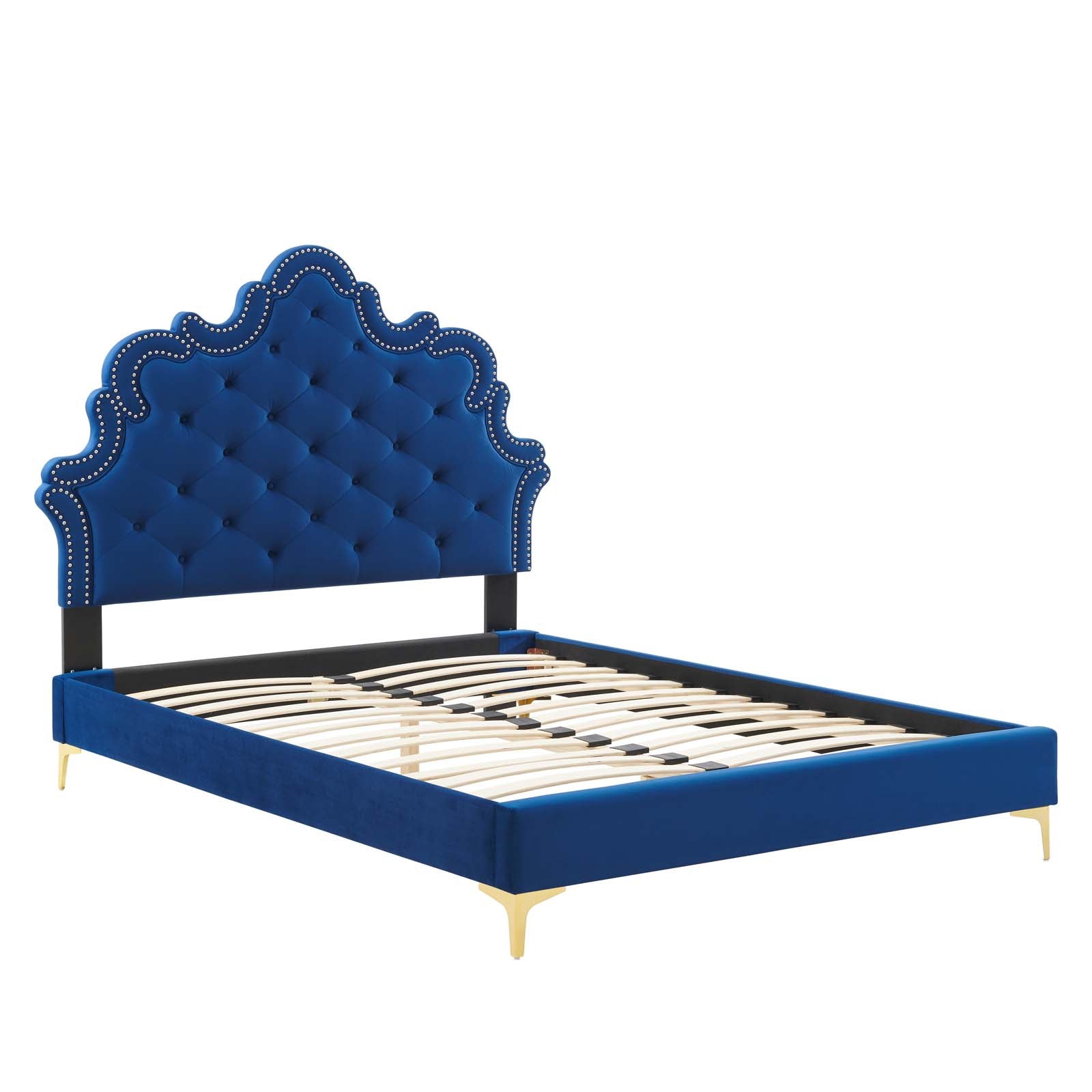 Sasha Button-Tufted Performance Velvet King Bed By Modway - MOD-6832 | Beds | Modishstore - 27
