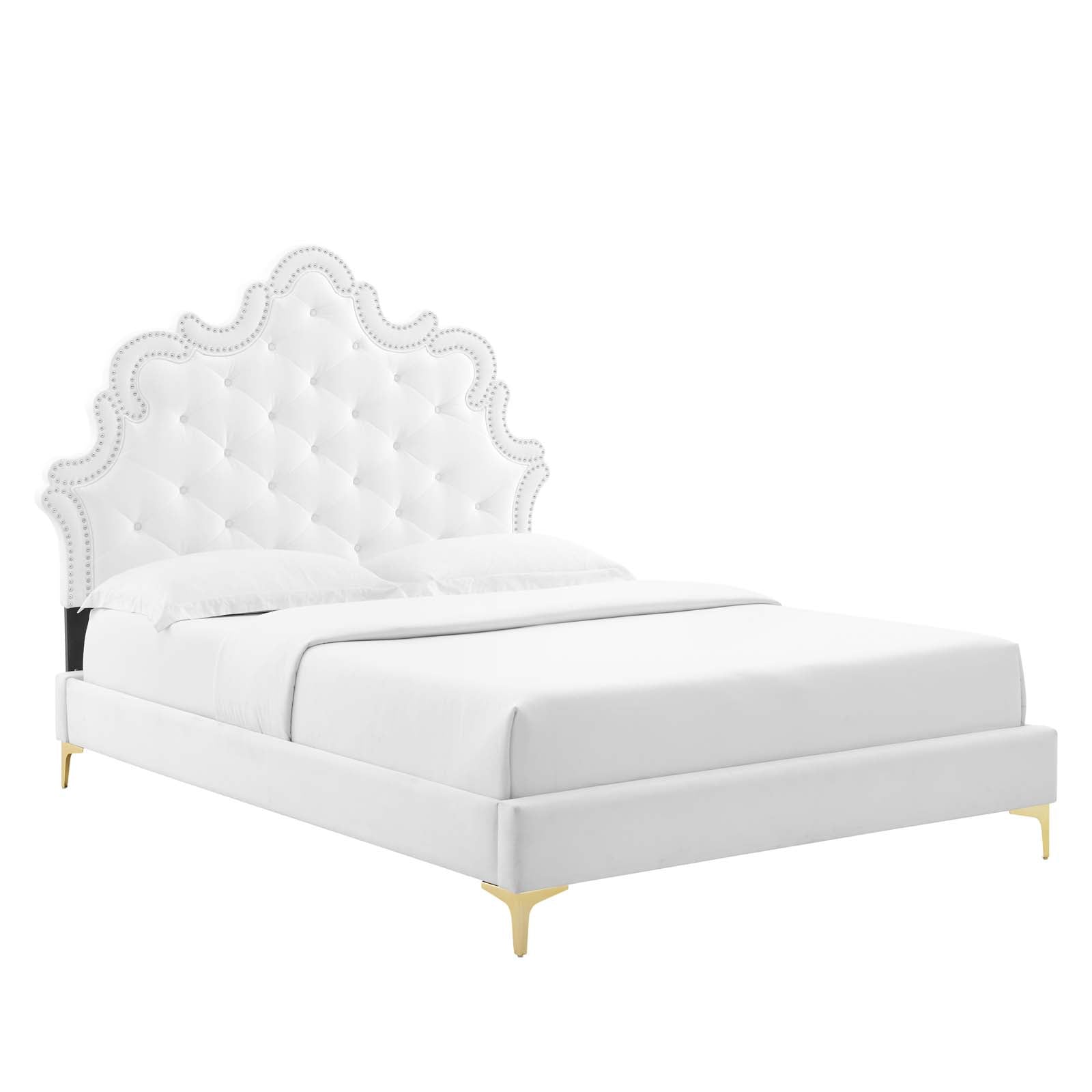 Sasha Button-Tufted Performance Velvet King Bed By Modway - MOD-6832 | Beds | Modishstore - 35