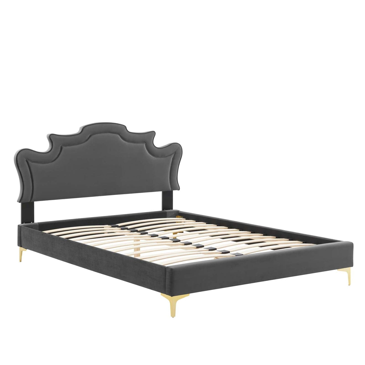 Neena Performance Velvet King Bed By Modway - MOD-6835 | Beds | Modishstore - 5