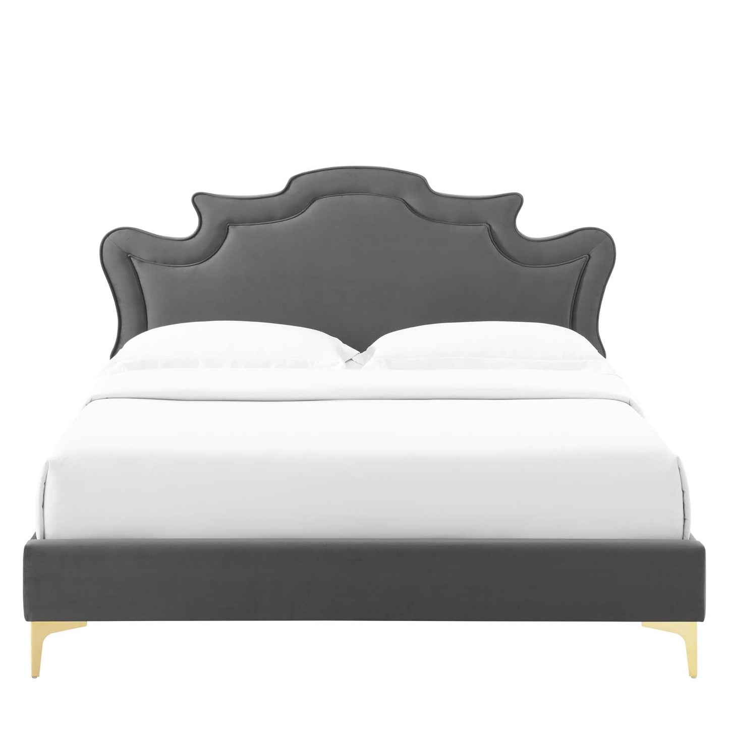 Neena Performance Velvet King Bed By Modway - MOD-6835 | Beds | Modishstore - 7