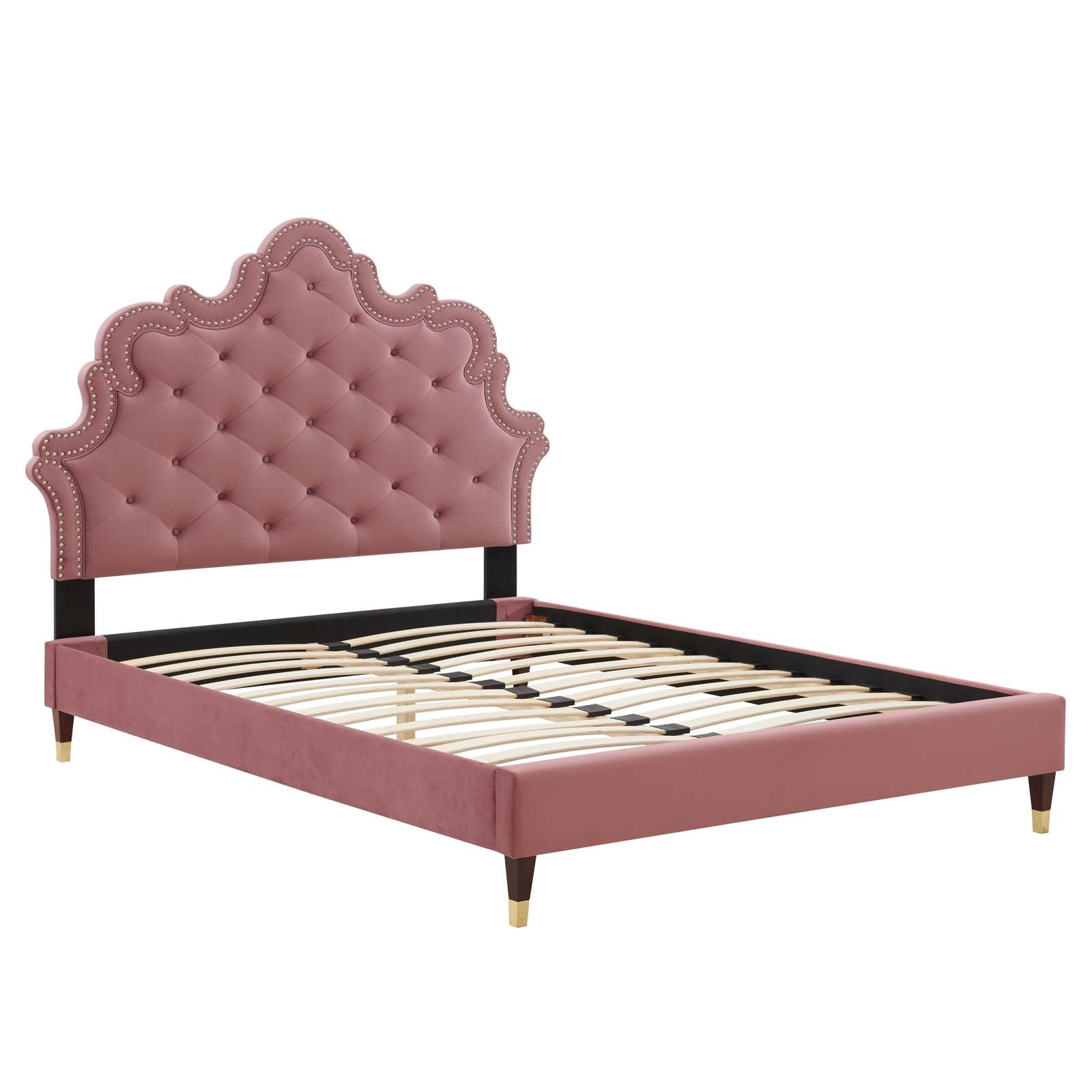 Sasha Button-Tufted Performance Velvet King Bed By Modway - MOD-6837 | Beds | Modishstore - 16