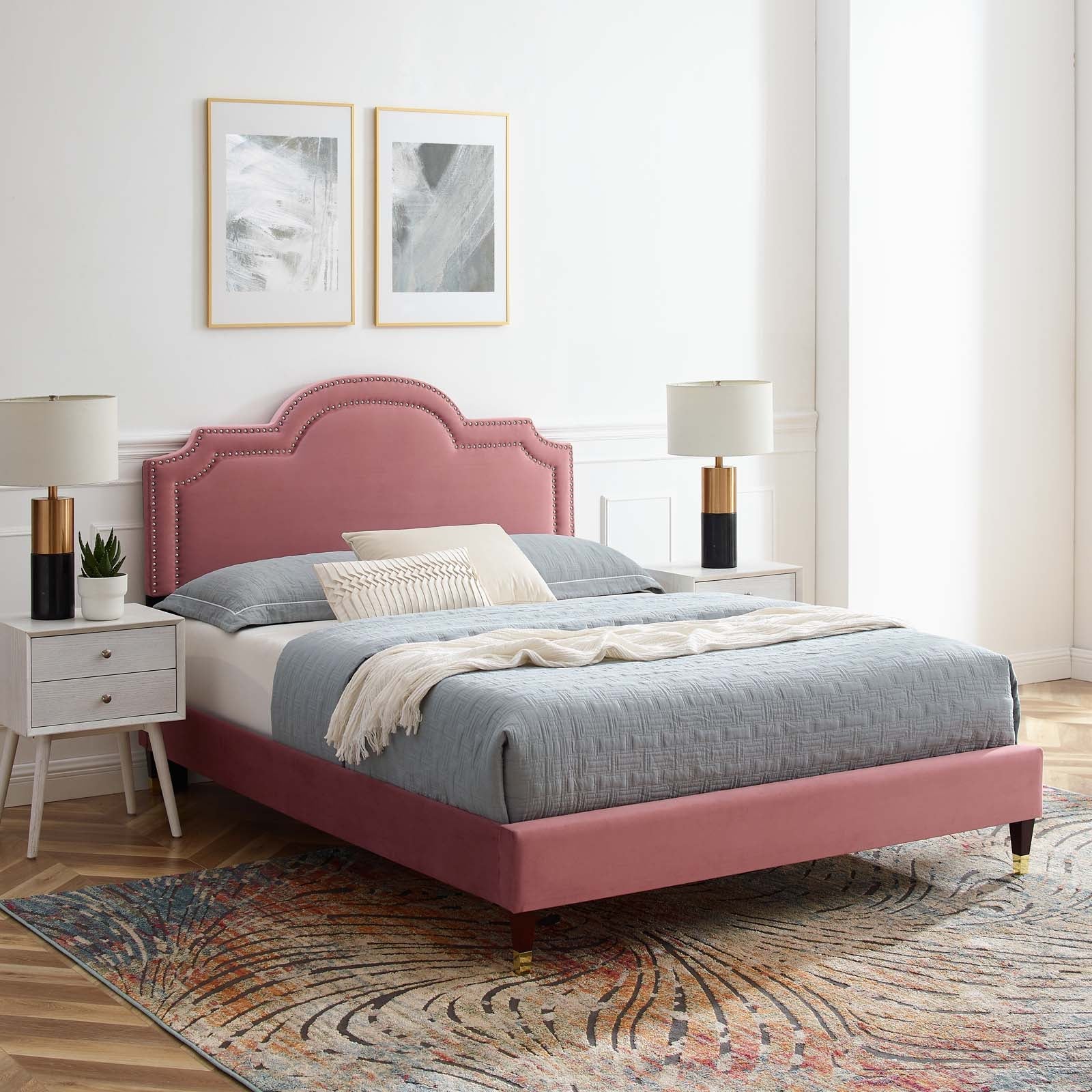Aviana Performance Velvet King Bed By Modway - MOD-6839 | Beds - 15