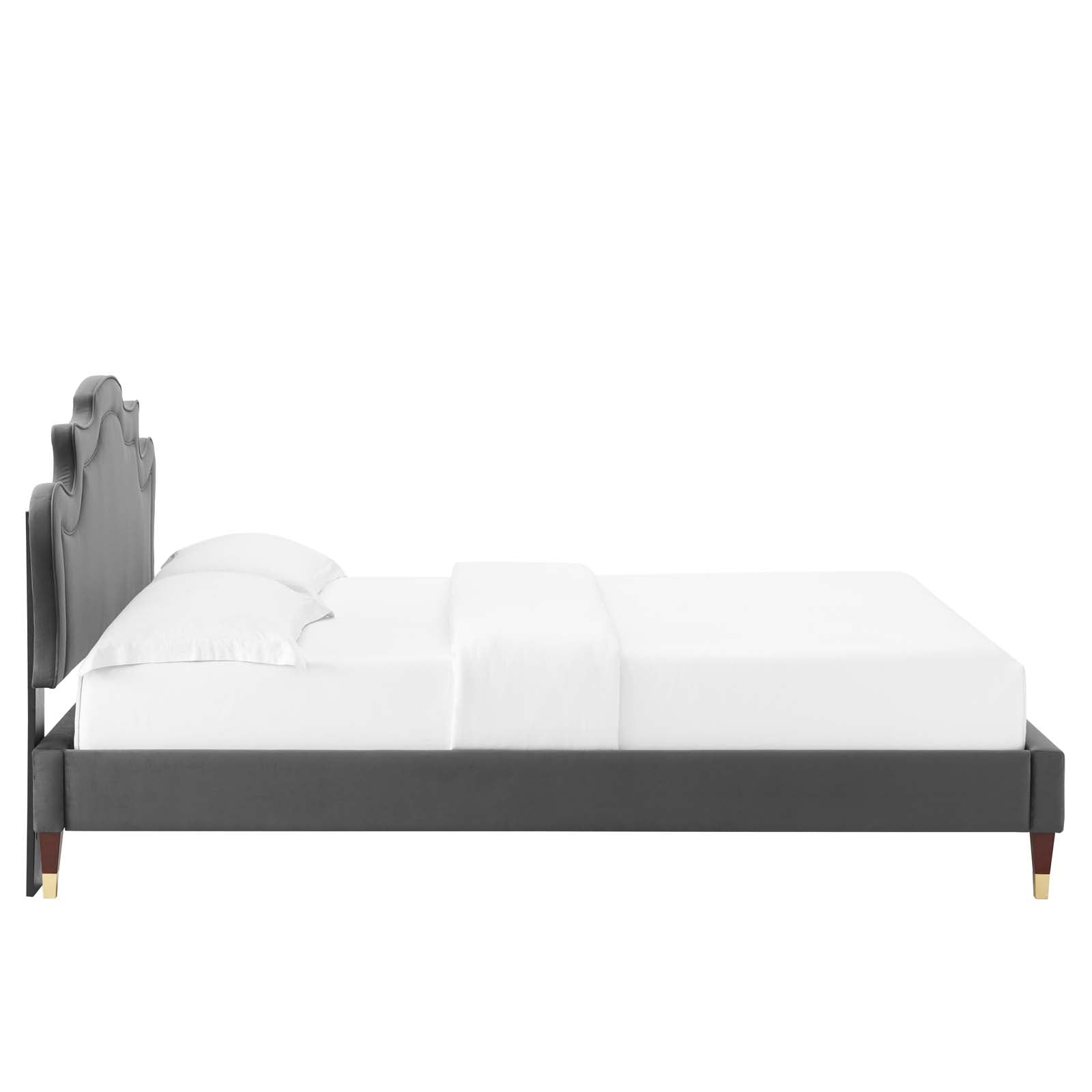 Neena Performance Velvet King Bed By Modway - MOD-6840 | Beds | Modishstore - 6