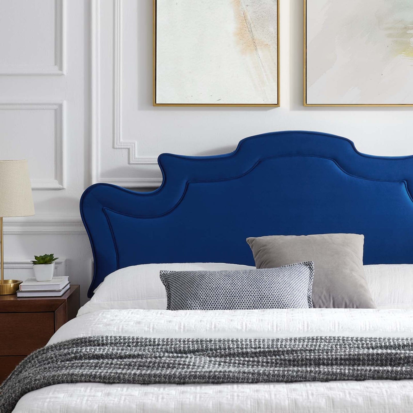 Neena Performance Velvet King Bed By Modway - MOD-6840 | Beds | Modishstore - 24