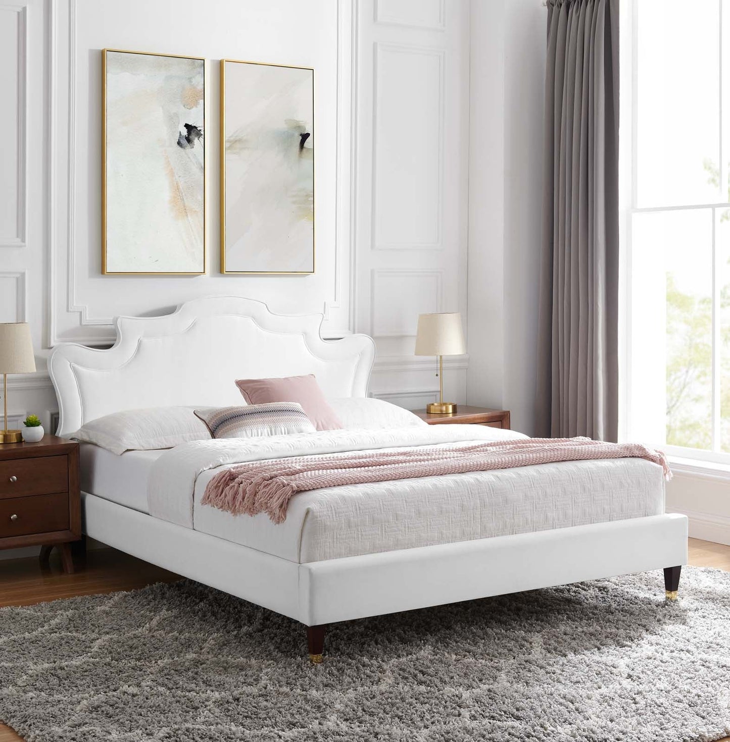 Neena Performance Velvet King Bed By Modway - MOD-6840 | Beds | Modishstore - 37