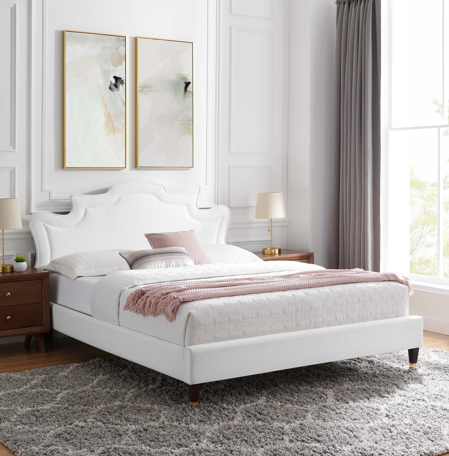 Neena Performance Velvet King Bed By Modway - MOD-6840 | Beds | Modishstore - 37