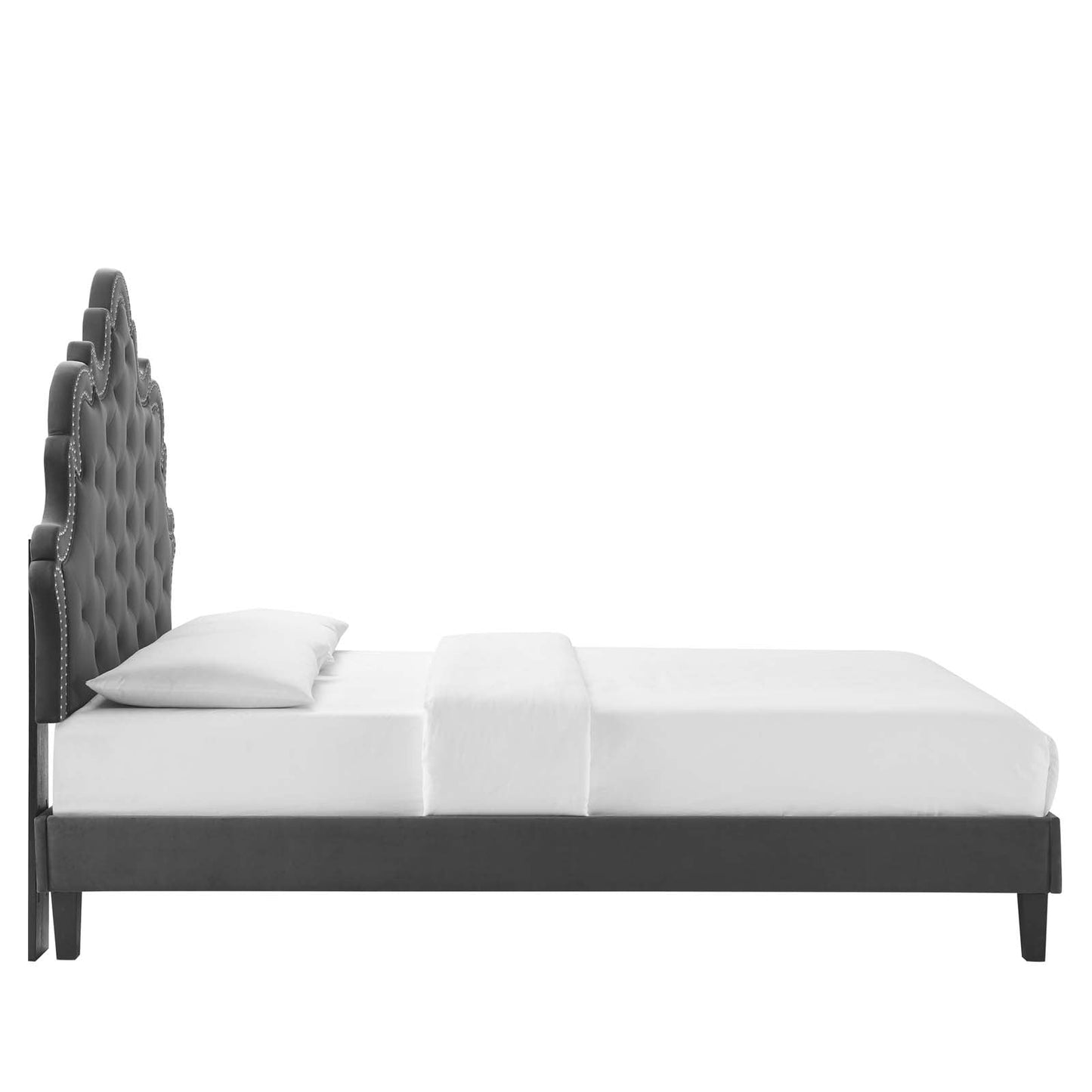Sasha Button-Tufted Performance Velvet King Bed By Modway - MOD-6842 | Beds | Modishstore - 6