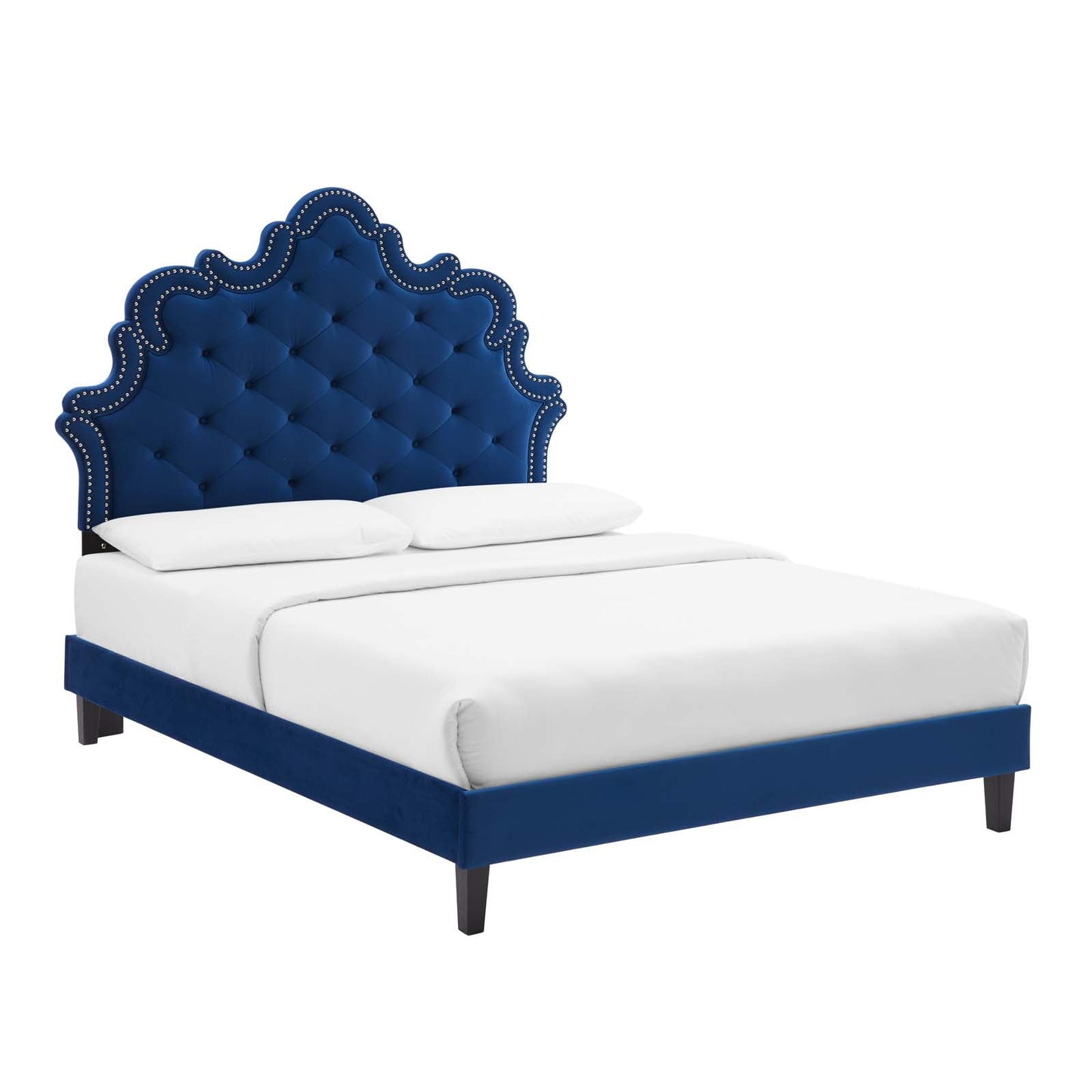 Sasha Button-Tufted Performance Velvet King Bed By Modway - MOD-6842 | Beds | Modishstore - 23