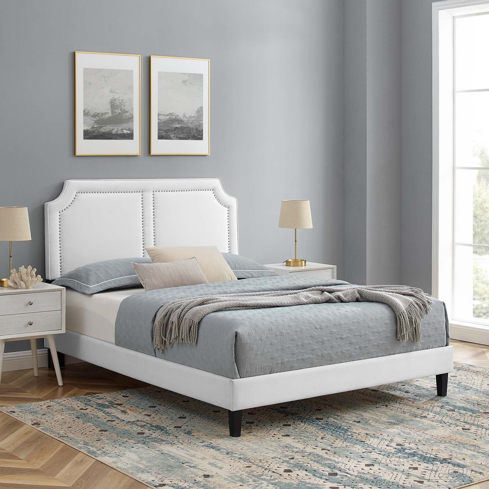 Novi Performance Velvet King Bed By Modway - MOD-6843 | Beds | Modishstore - 37