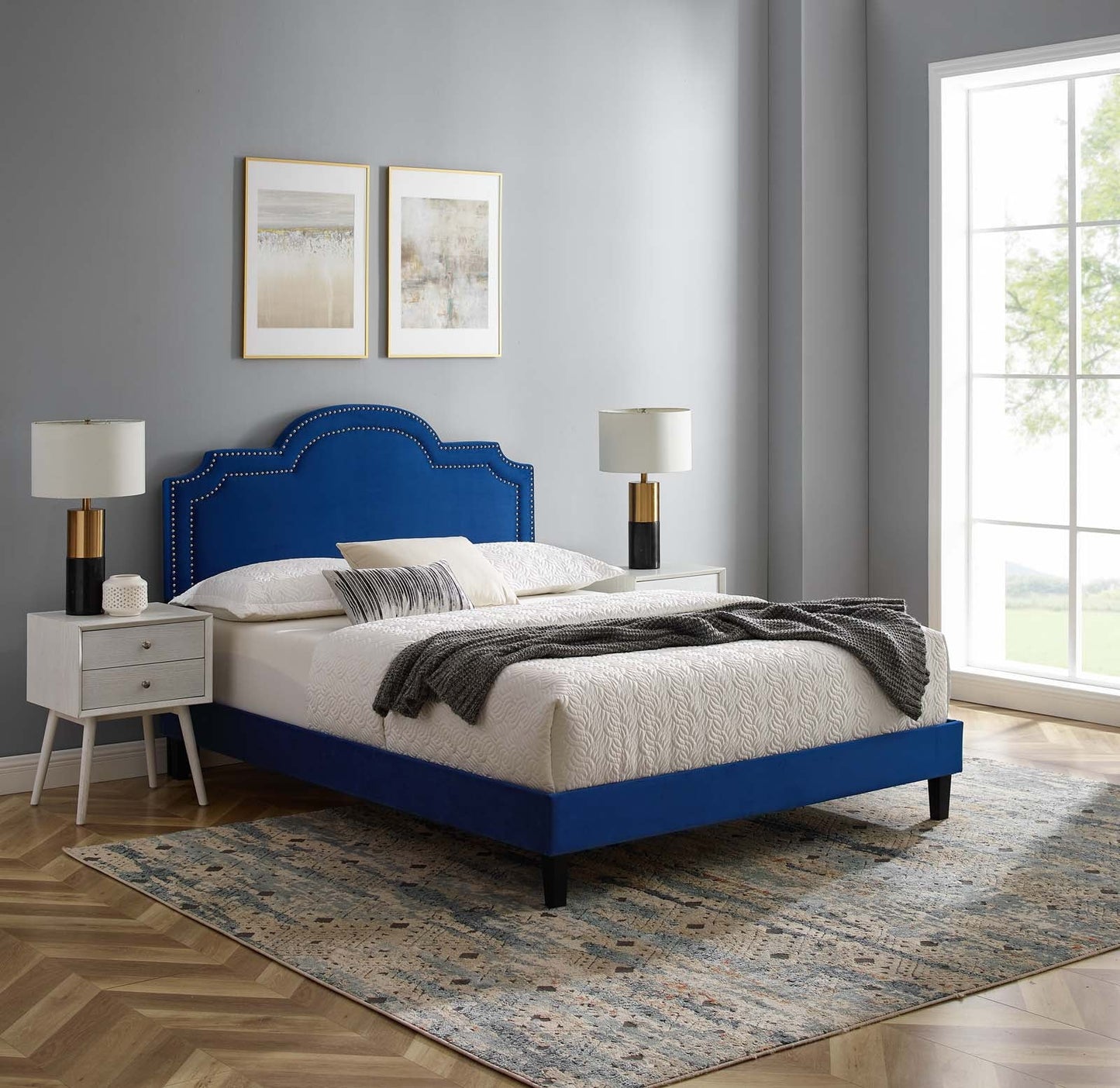 Aviana Performance Velvet King Bed By Modway - MOD-6844 | Beds - 26