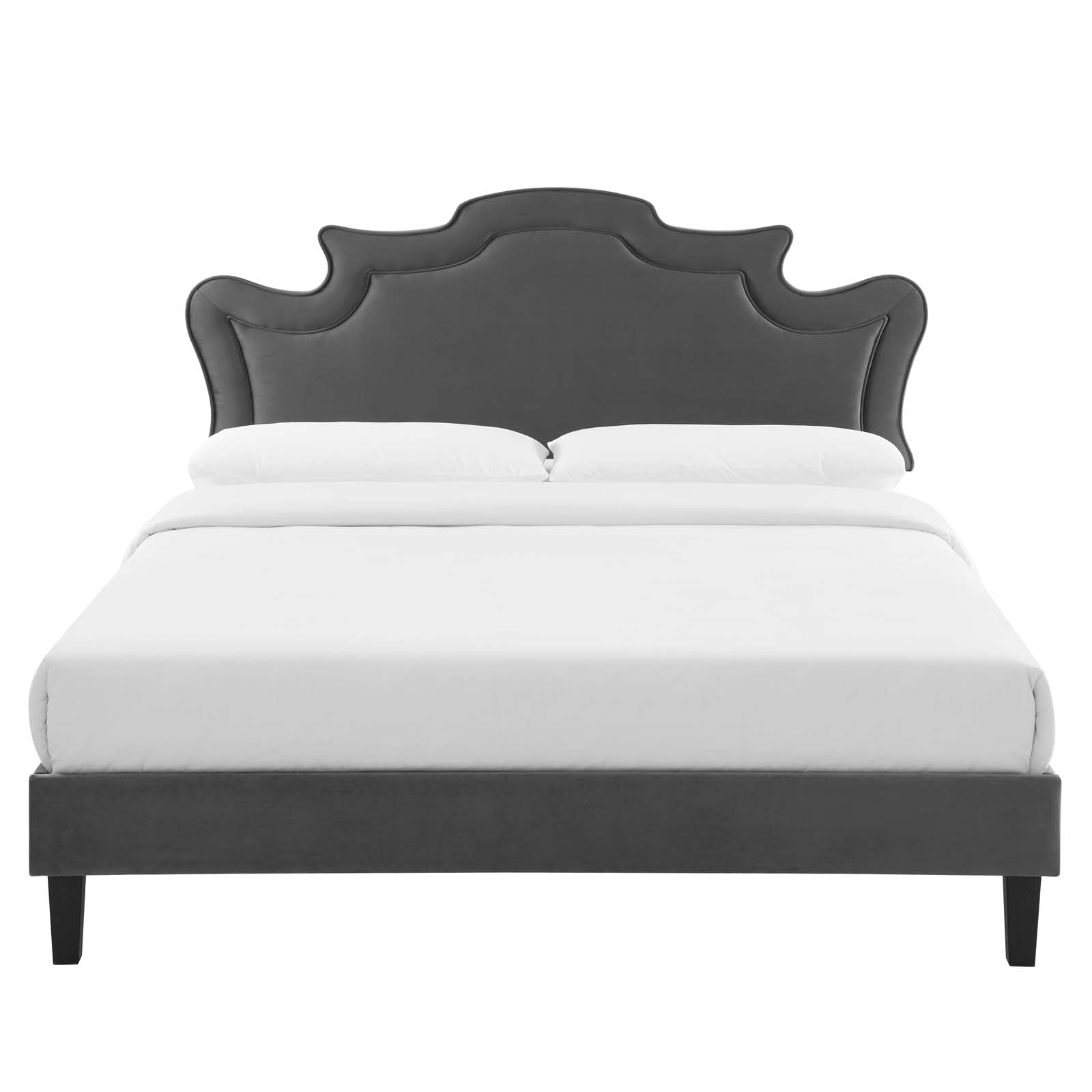 Neena Performance Velvet King Bed By Modway - MOD-6845 | Beds | Modishstore - 7