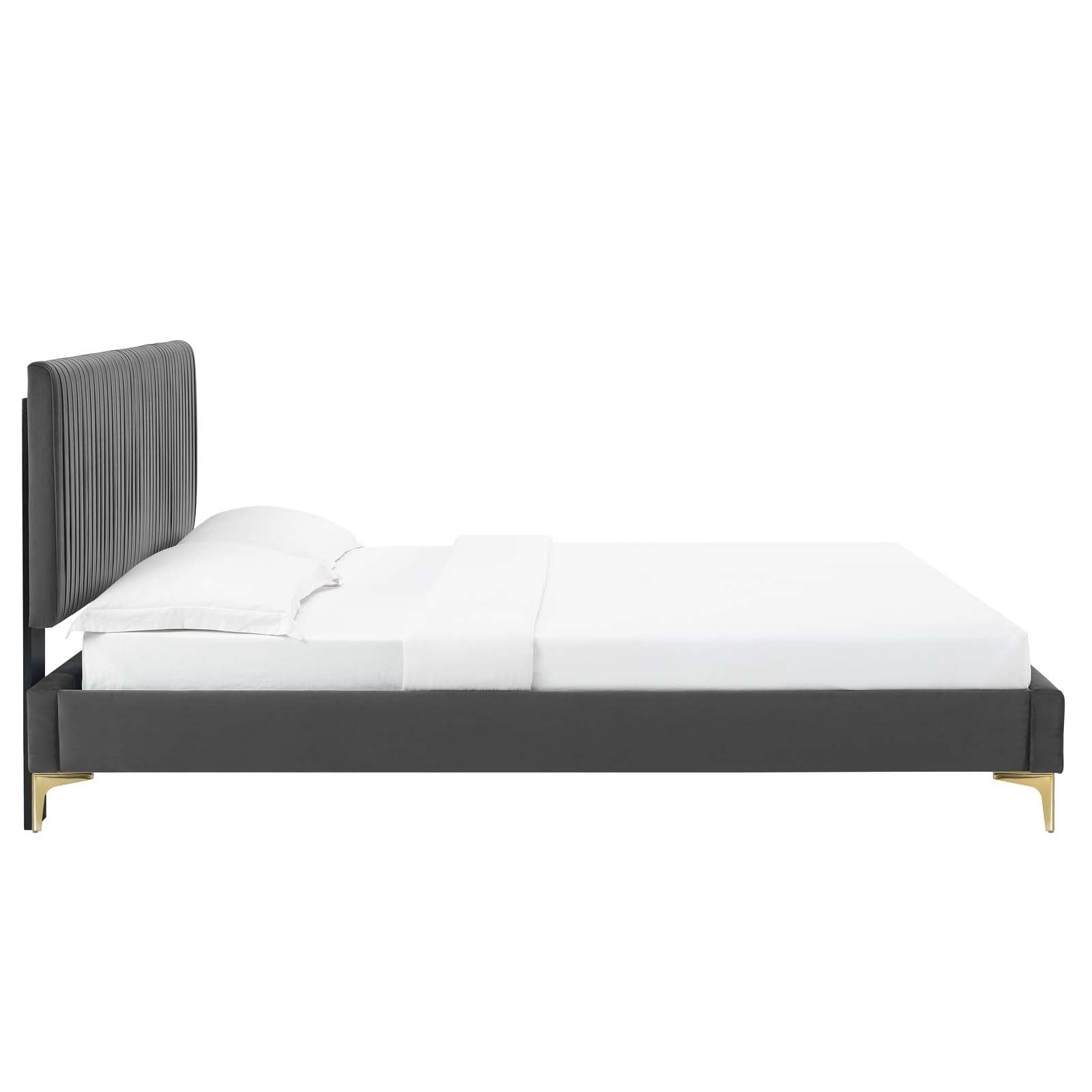 Modway Peyton Performance Velvet Twin Platform Bed | Beds | Modishstore-5