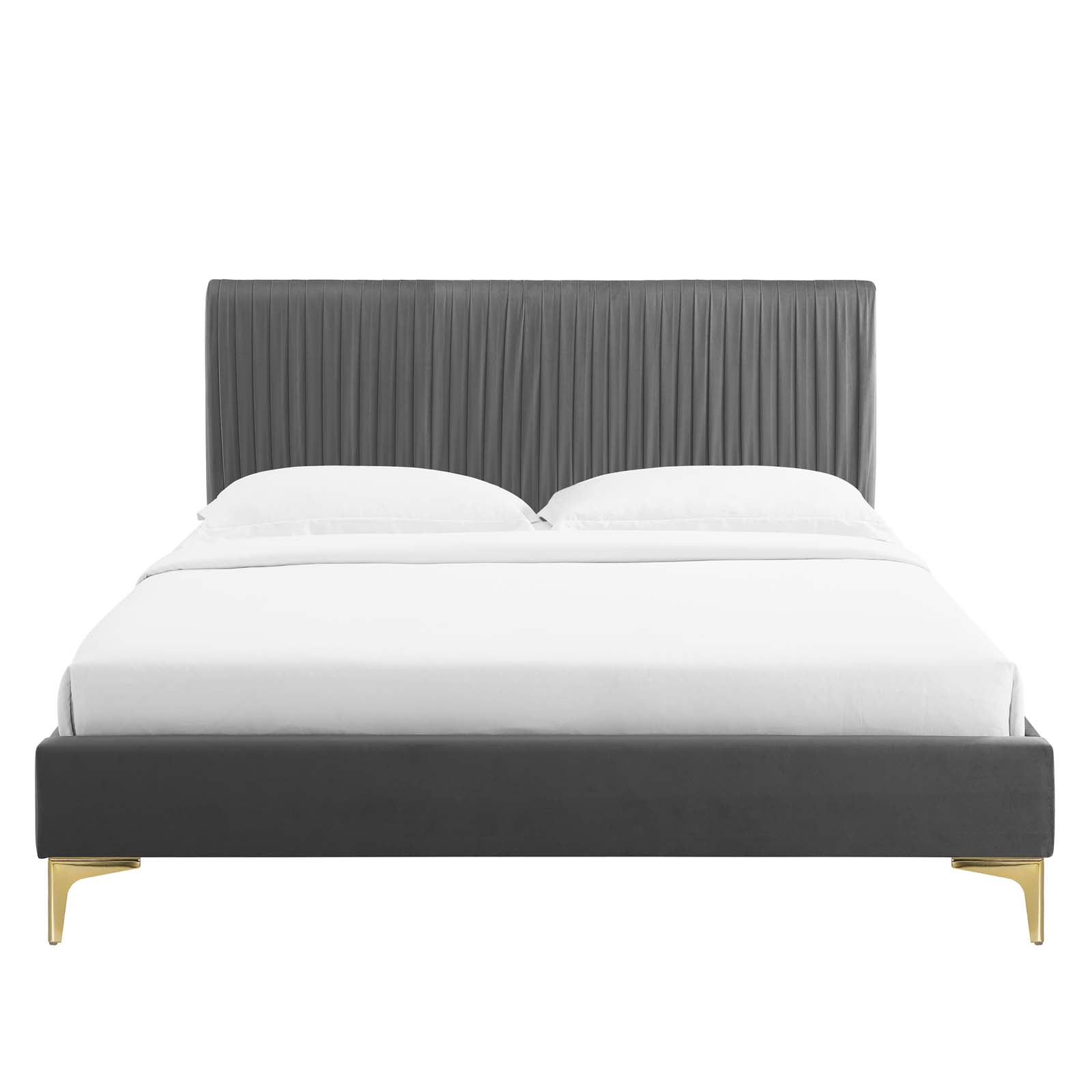 Modway Peyton Performance Velvet Twin Platform Bed | Beds | Modishstore-6