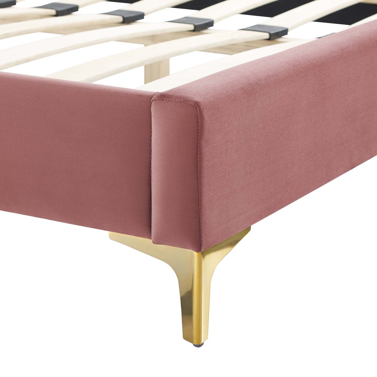 Modway Peyton Performance Velvet Twin Platform Bed | Beds | Modishstore-11