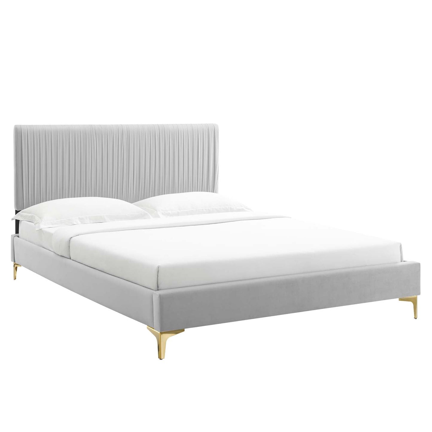 Modway Peyton Performance Velvet Twin Platform Bed | Beds | Modishstore-17