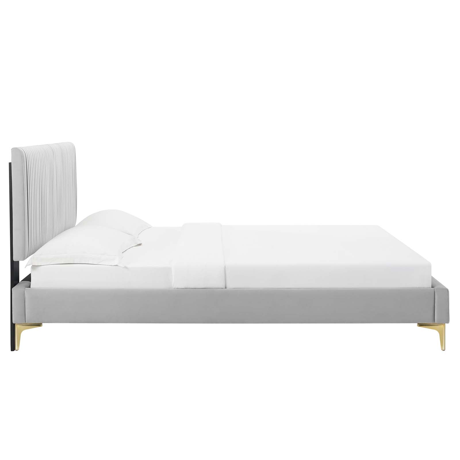 Modway Peyton Performance Velvet Twin Platform Bed | Beds | Modishstore-20
