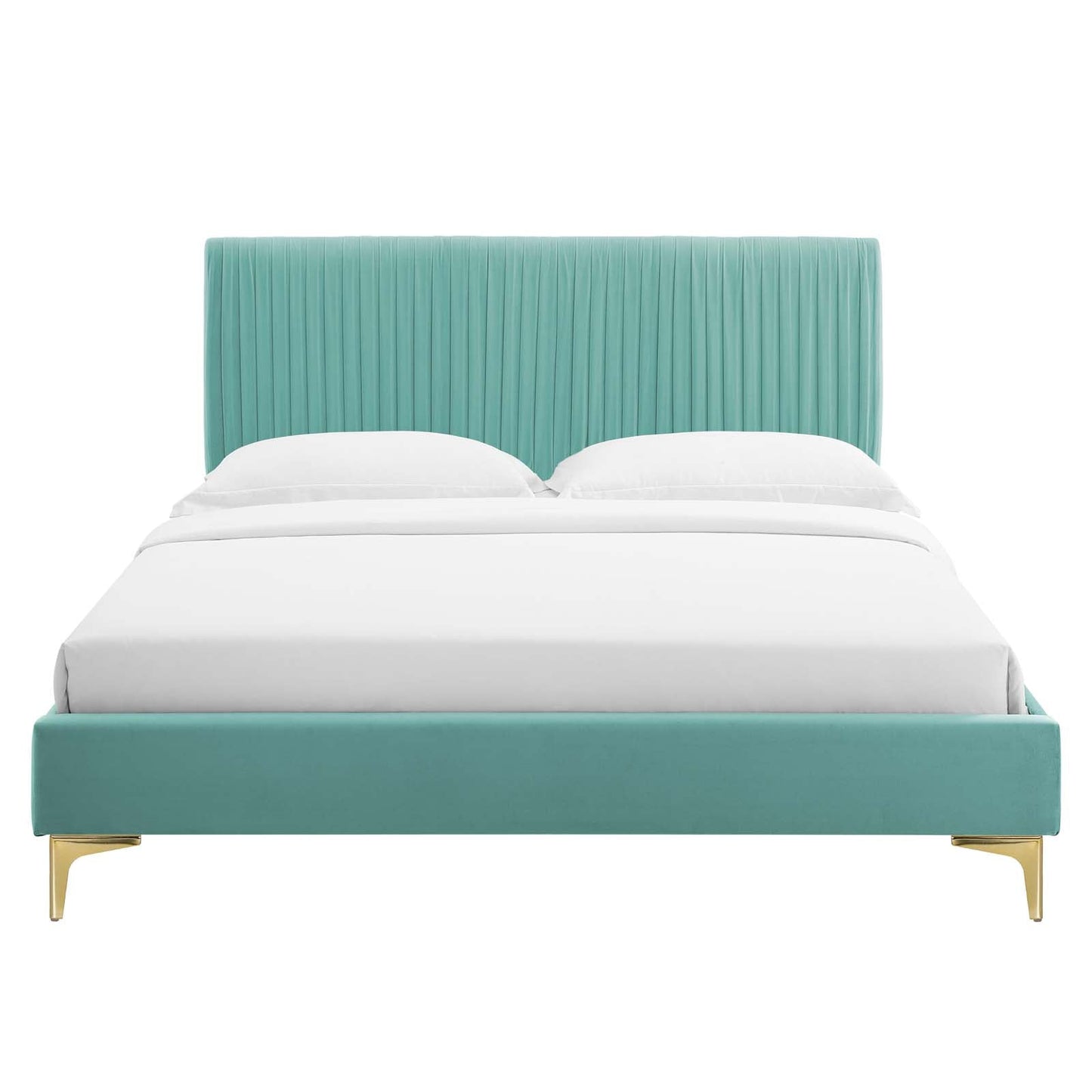 Modway Peyton Performance Velvet Twin Platform Bed | Beds | Modishstore-27