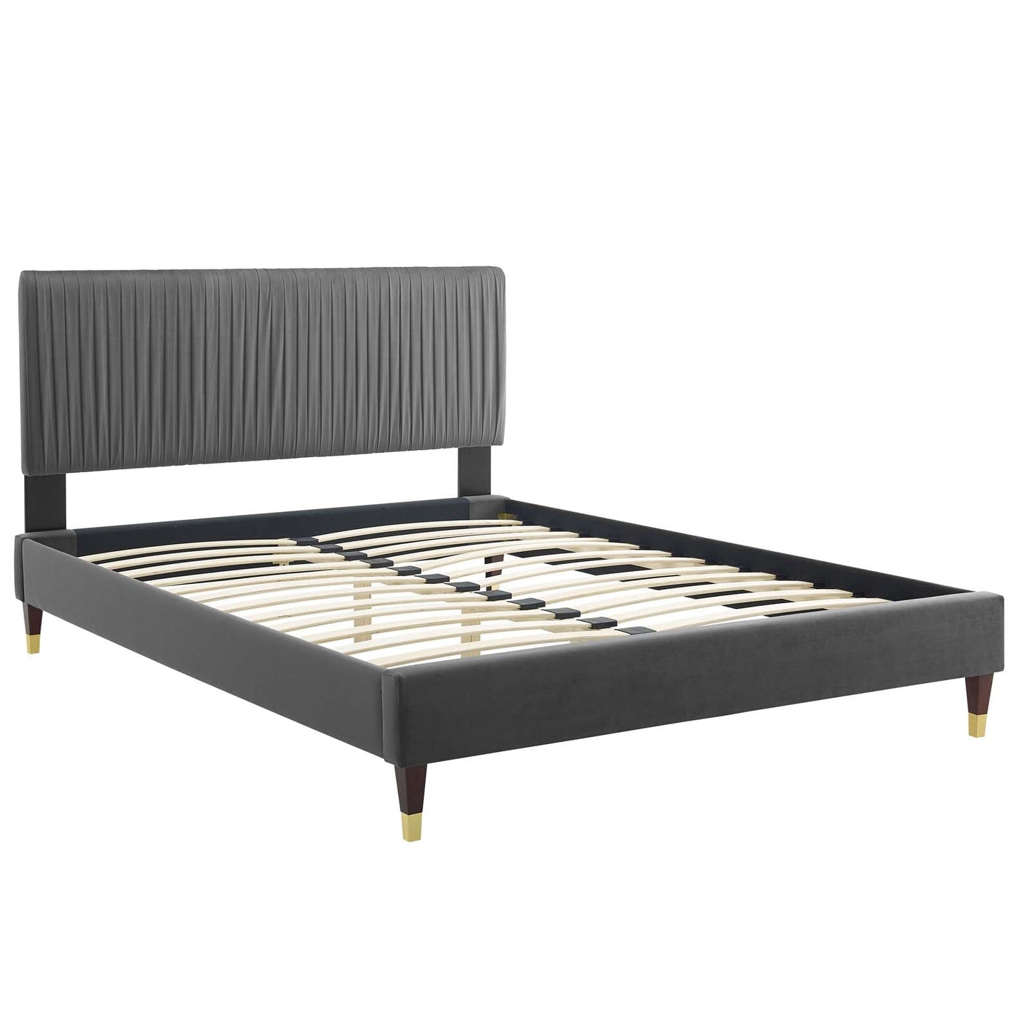 Modway Peyton Performance Velvet Twin Platform Bed | Beds | Modishstore-3
