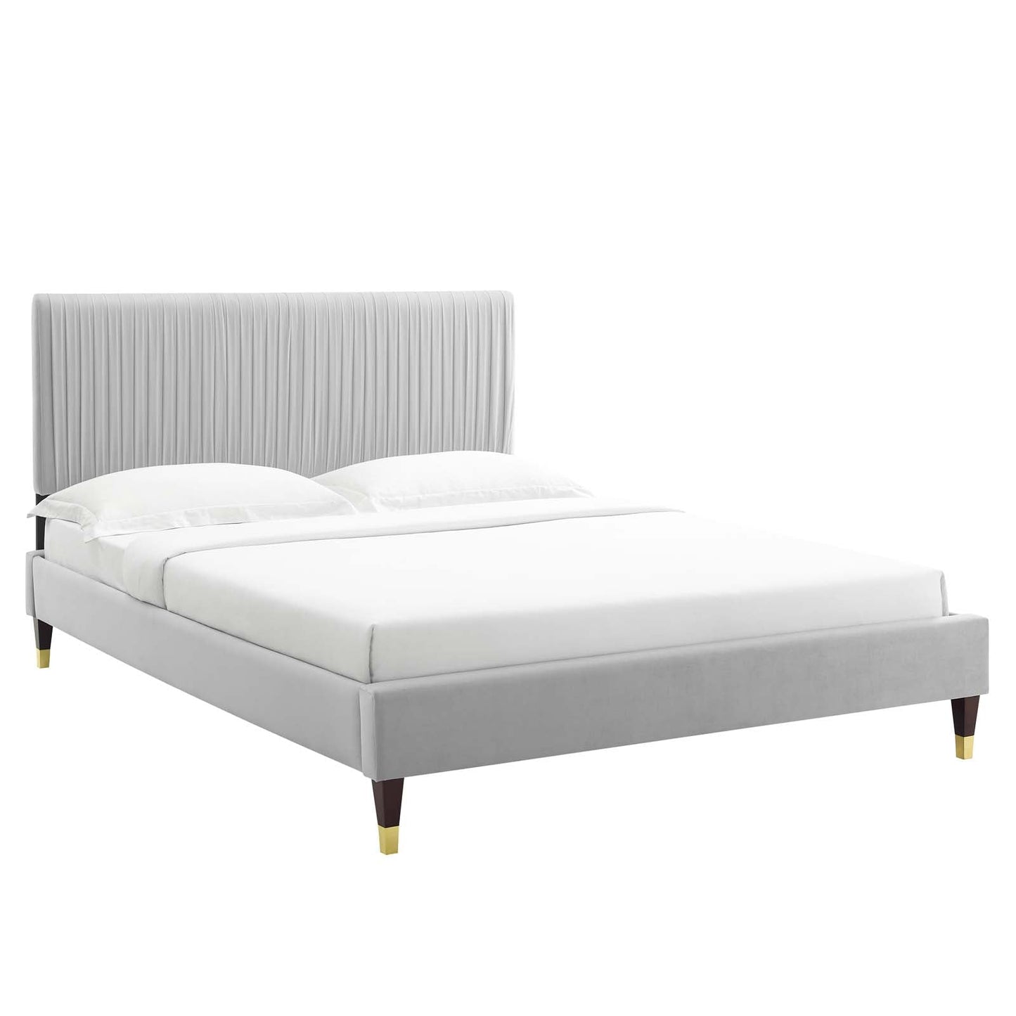 Modway Peyton Performance Velvet Twin Platform Bed | Beds | Modishstore-18