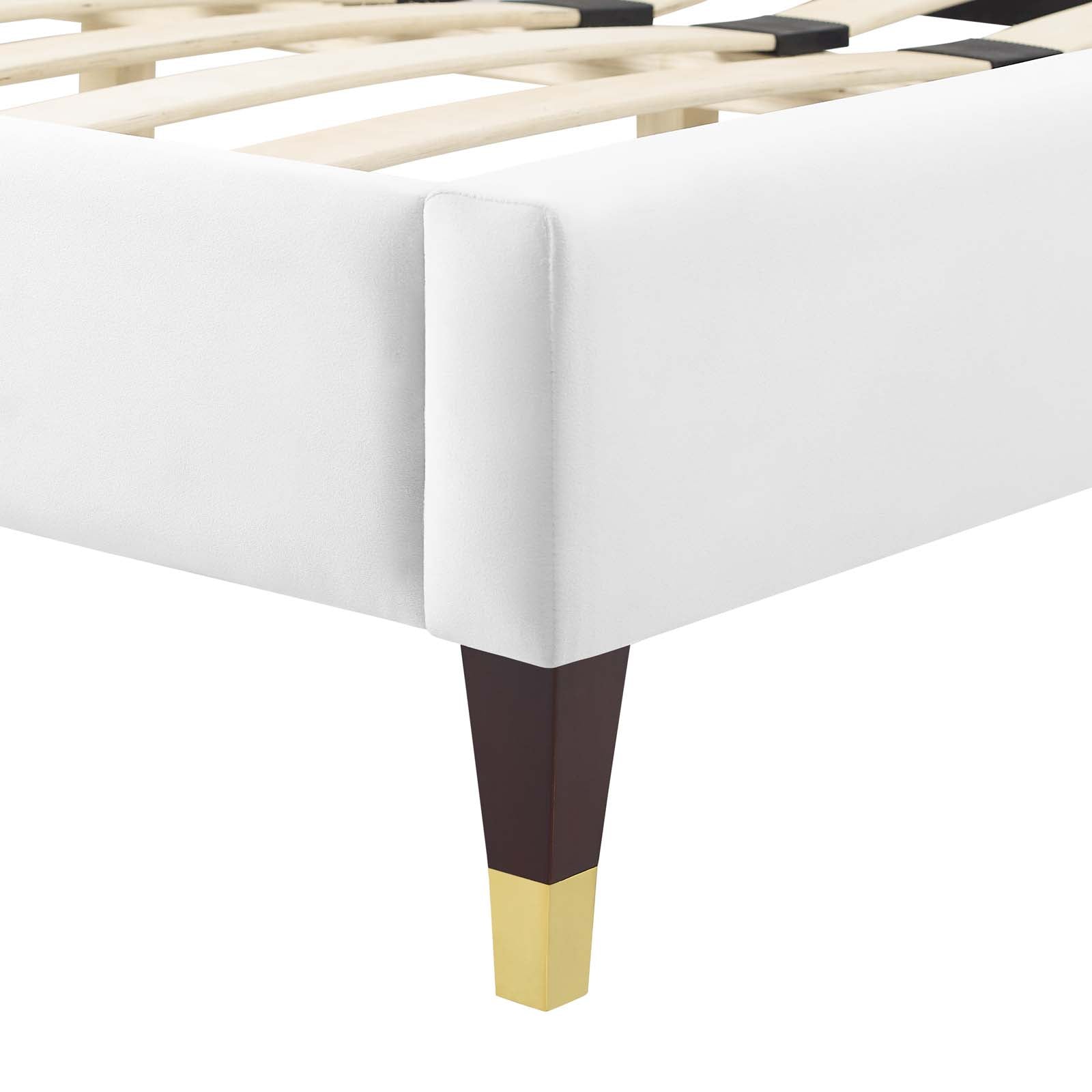 Modway Peyton Performance Velvet Twin Platform Bed | Beds | Modishstore-60