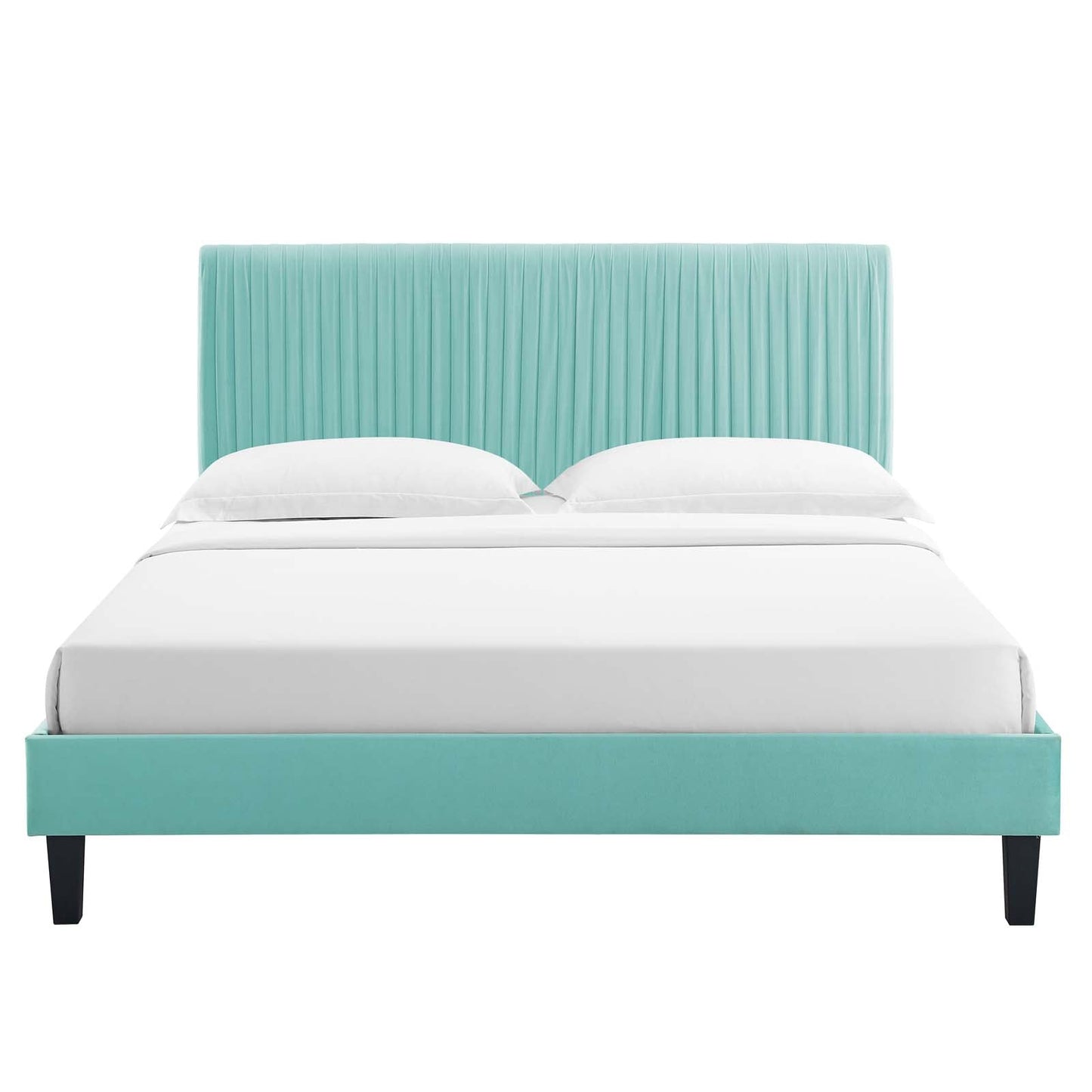 Modway Peyton Performance Velvet Twin Platform Bed | Beds | Modishstore-27