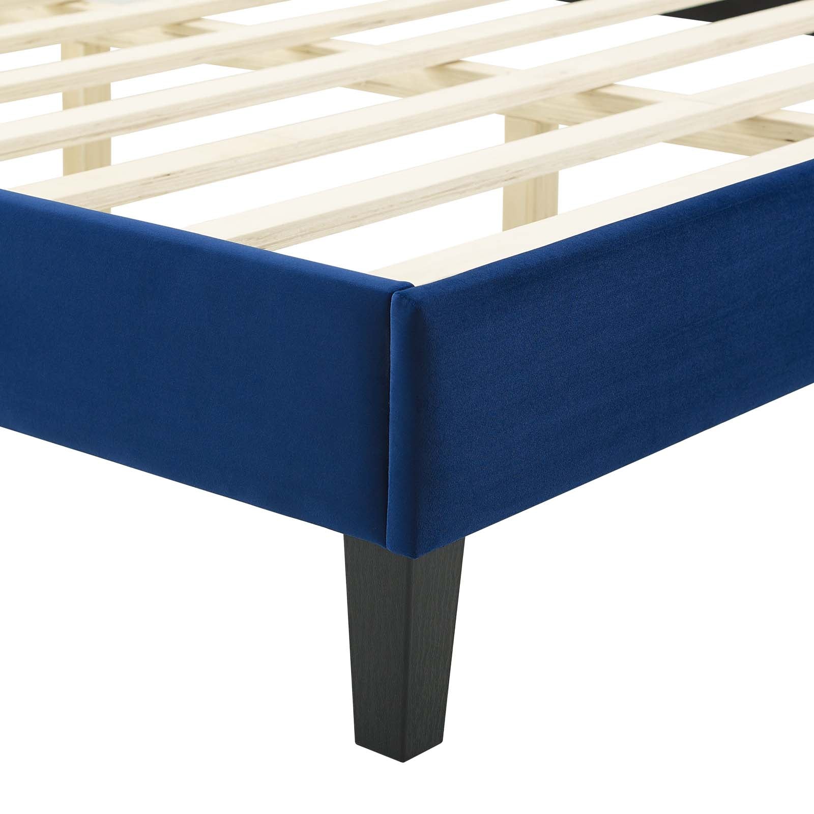 Modway Peyton Performance Velvet Twin Platform Bed | Beds | Modishstore-32