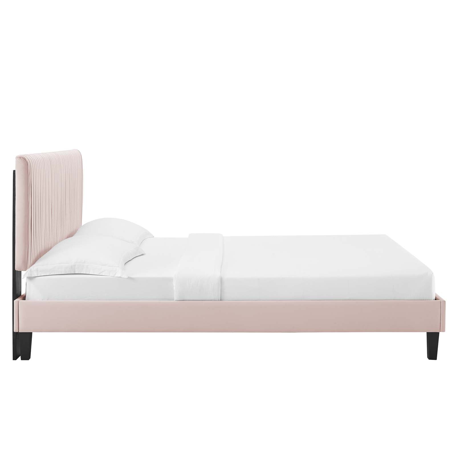 Modway Peyton Performance Velvet Twin Platform Bed | Beds | Modishstore-40