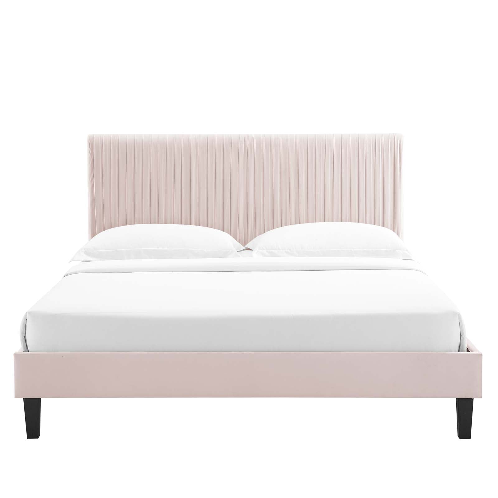 Modway Peyton Performance Velvet Twin Platform Bed | Beds | Modishstore-41
