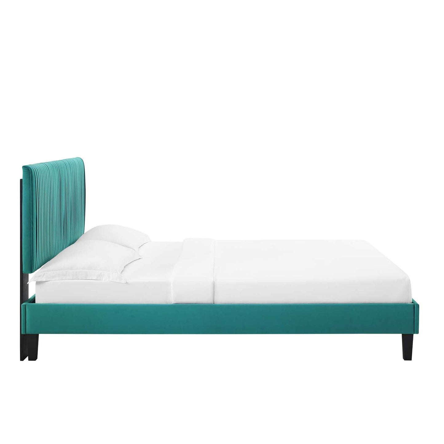 Modway Peyton Performance Velvet Twin Platform Bed | Beds | Modishstore-47