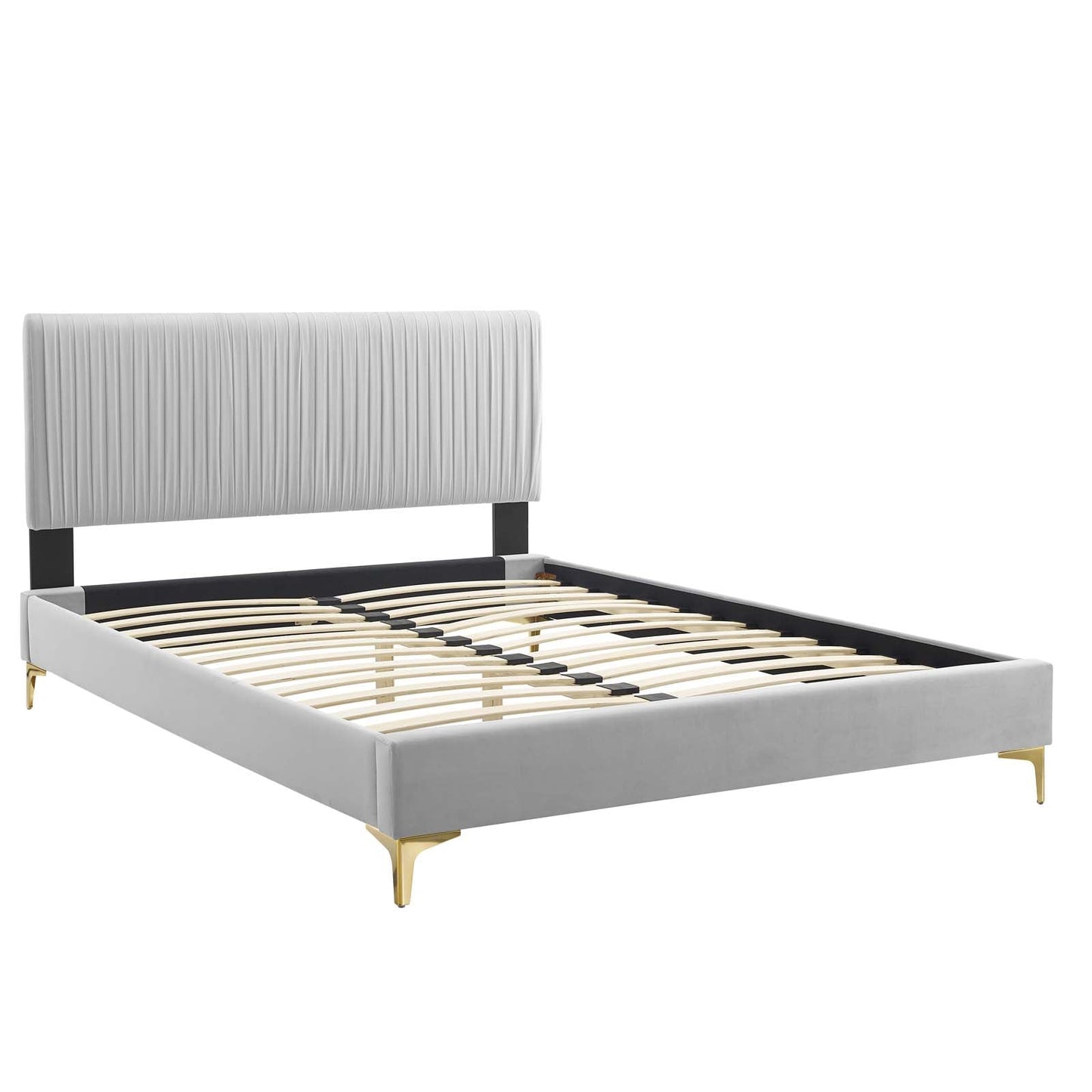 Modway Peyton Performance Velvet Full Platform Bed | Beds | Modishstore-17