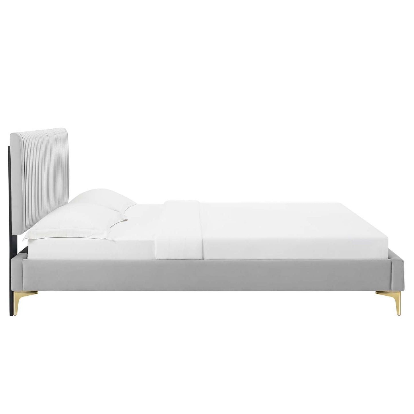 Modway Peyton Performance Velvet Full Platform Bed | Beds | Modishstore-19