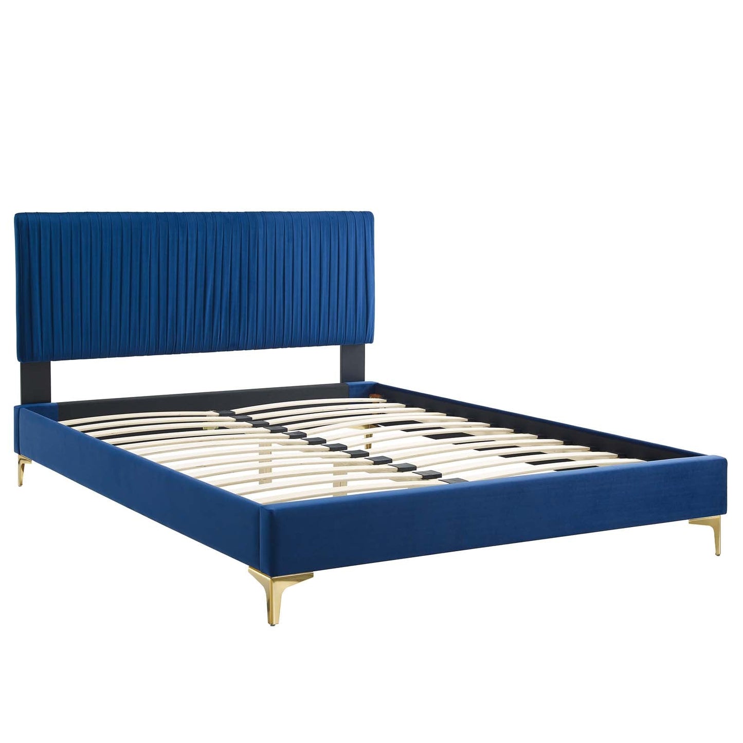 Modway Peyton Performance Velvet Full Platform Bed | Beds | Modishstore-31